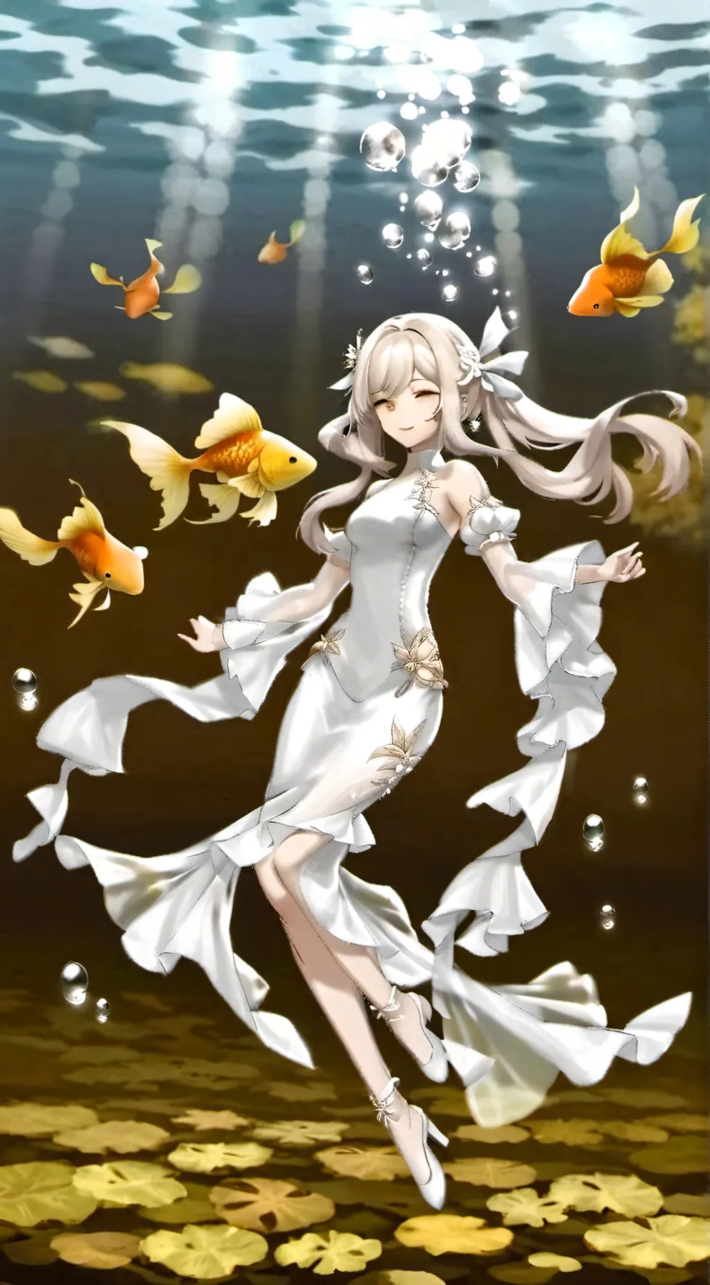 ai character: Aqua background