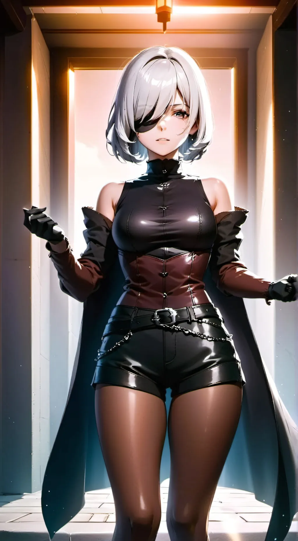 ai character: 2B  background