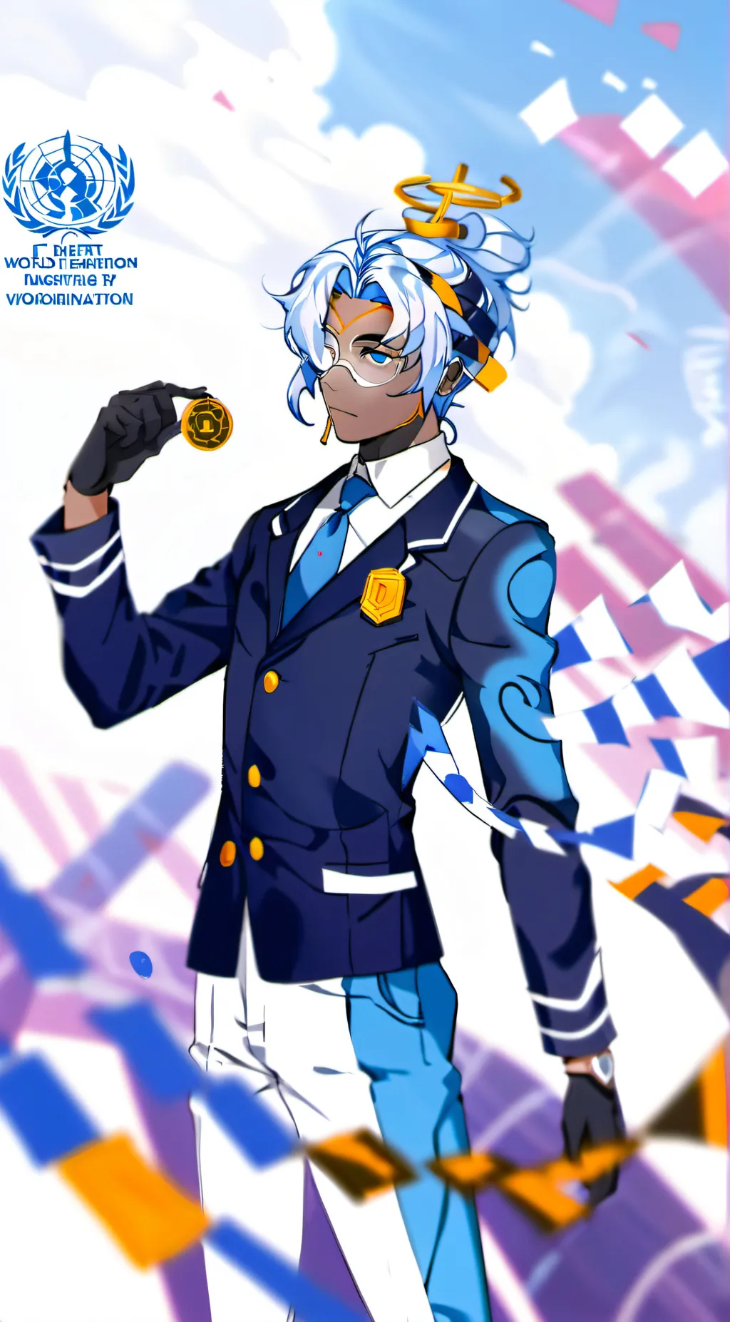 ai character: Countryhumans WHO  background