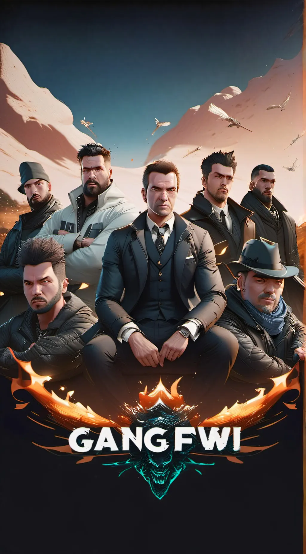 ai character:  Big gang background