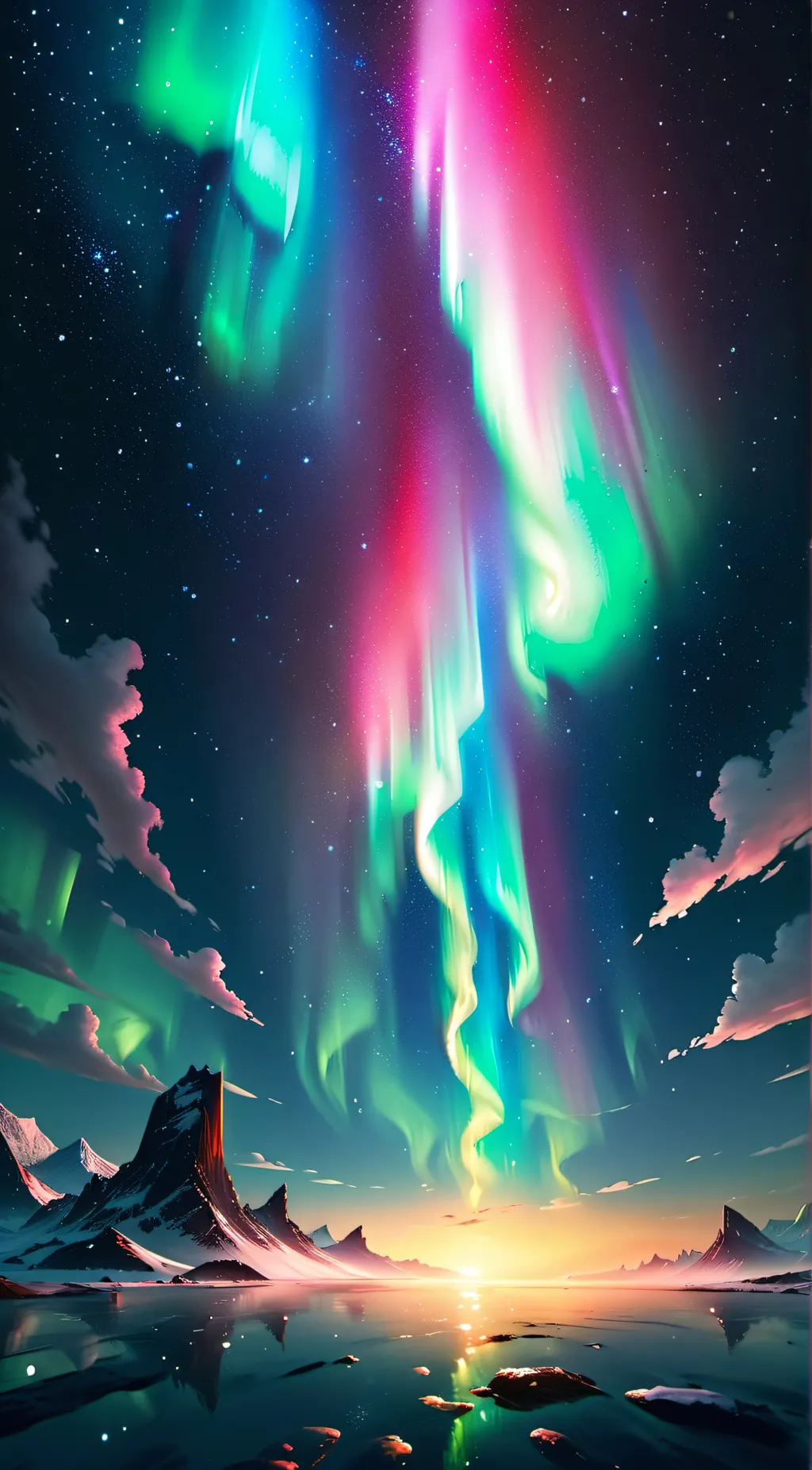 ai character: Hazbin mermaid  background