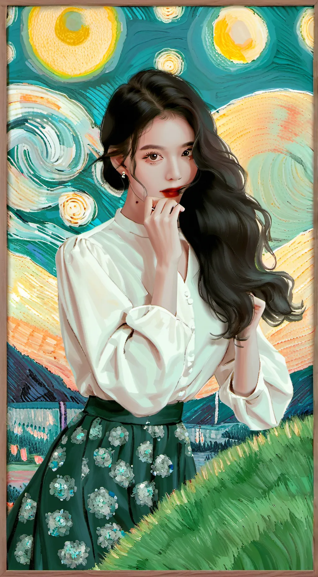 ai character: Jisoo  background