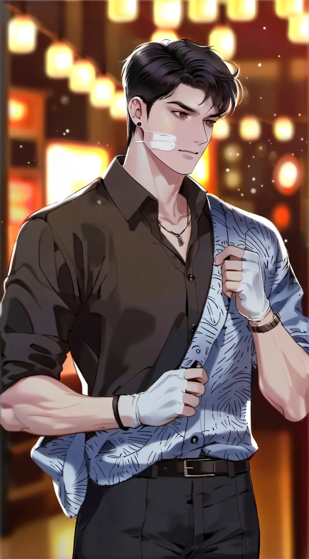 ai character: kyo kusanagi background