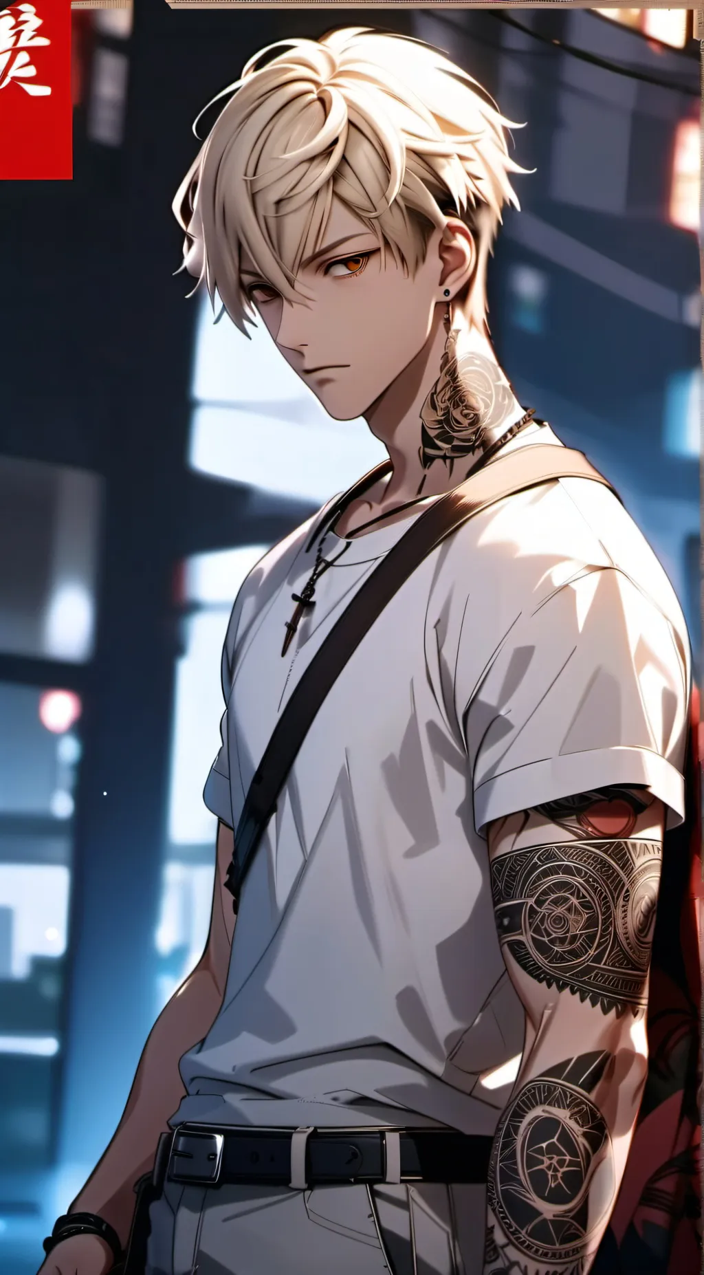 ai character: Katsuki Bakugo background