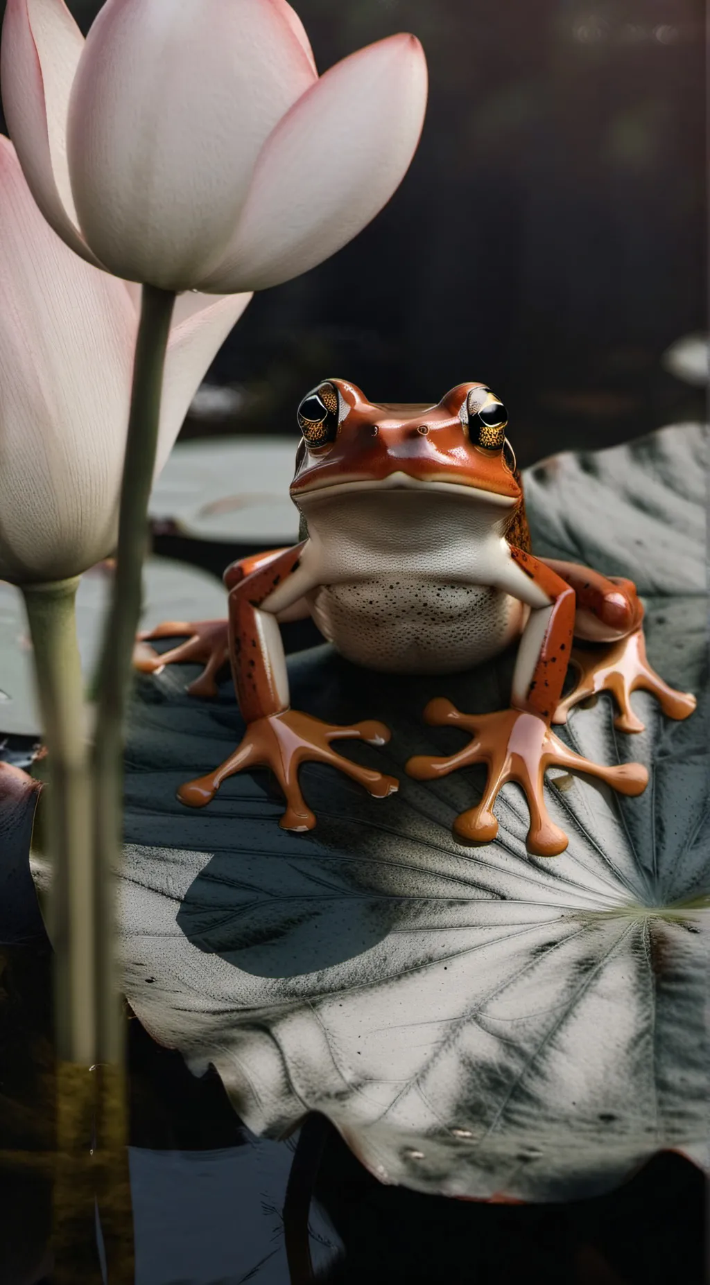 ai character: F R O G background