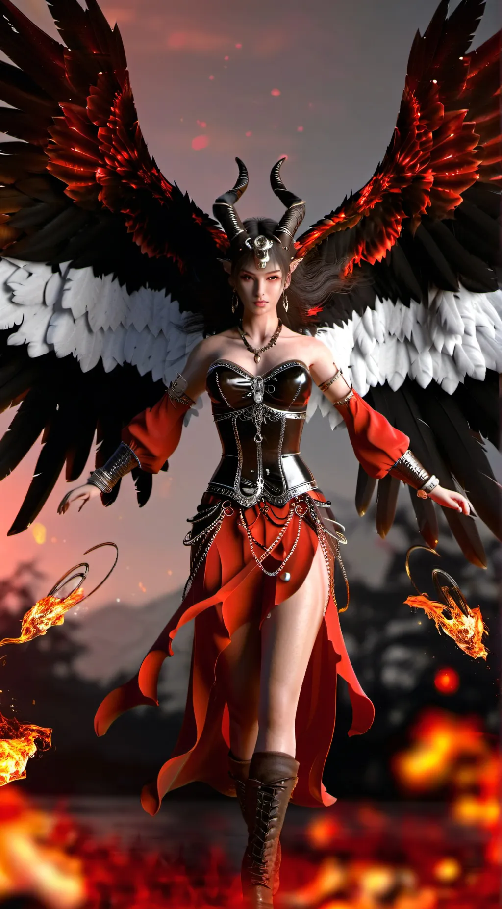 ai character: Angel Luzifer background