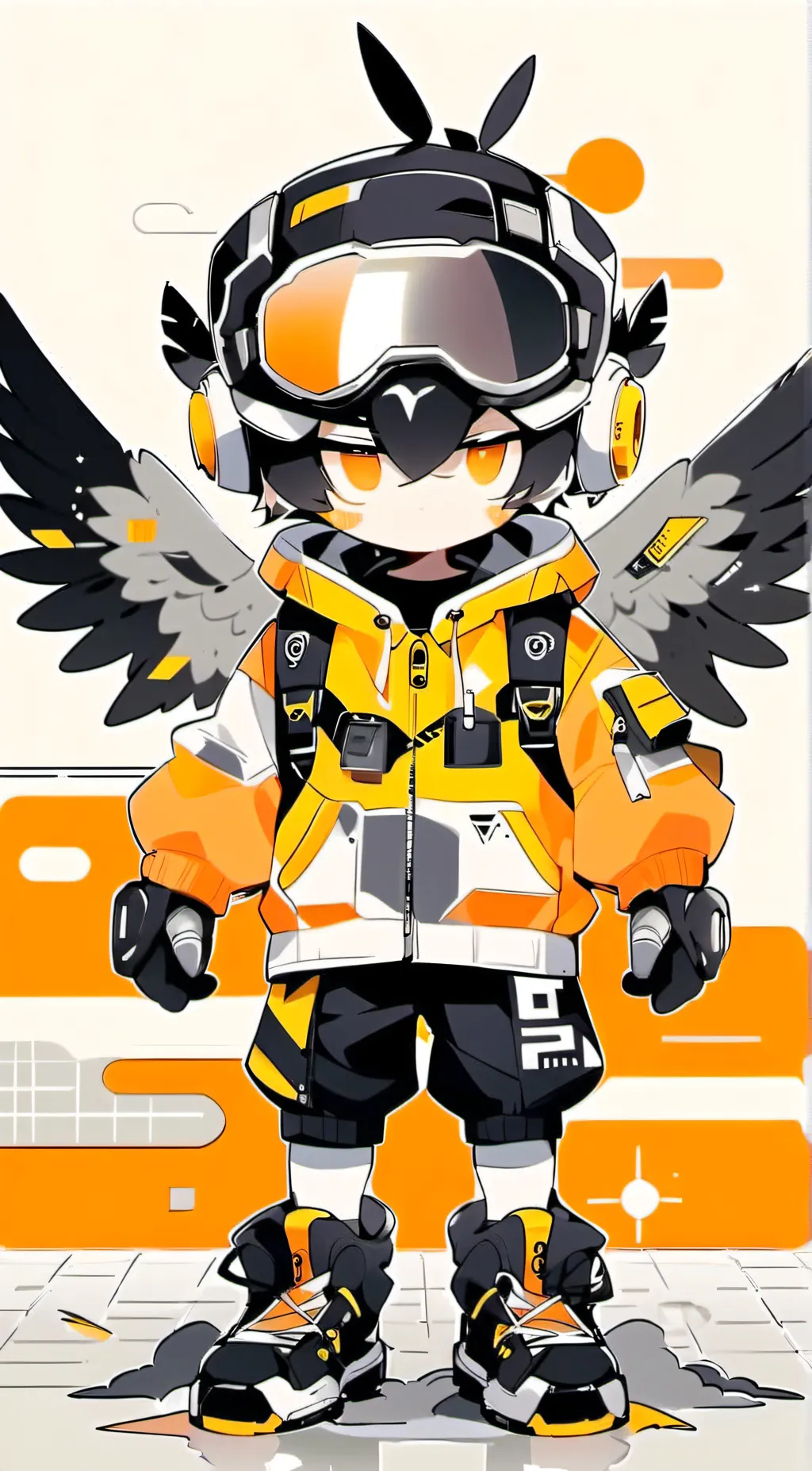 ai character: N the murder drone background