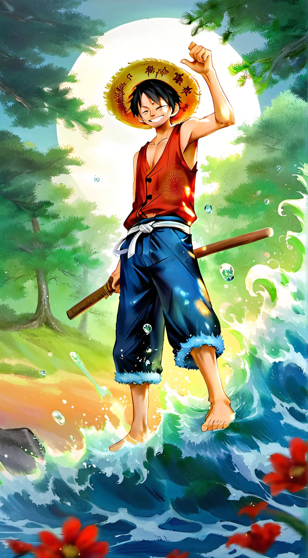 ai character: Straw Hat Crew background
