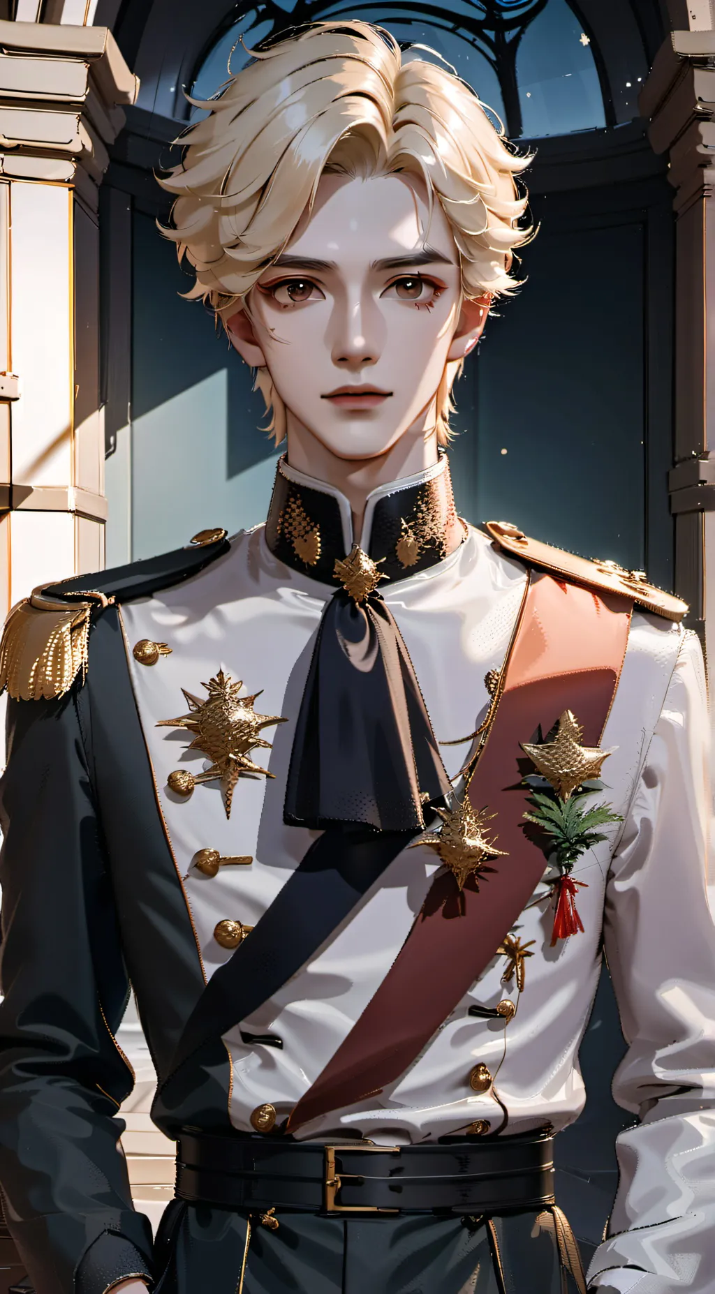 ai character: Alexander naught. background