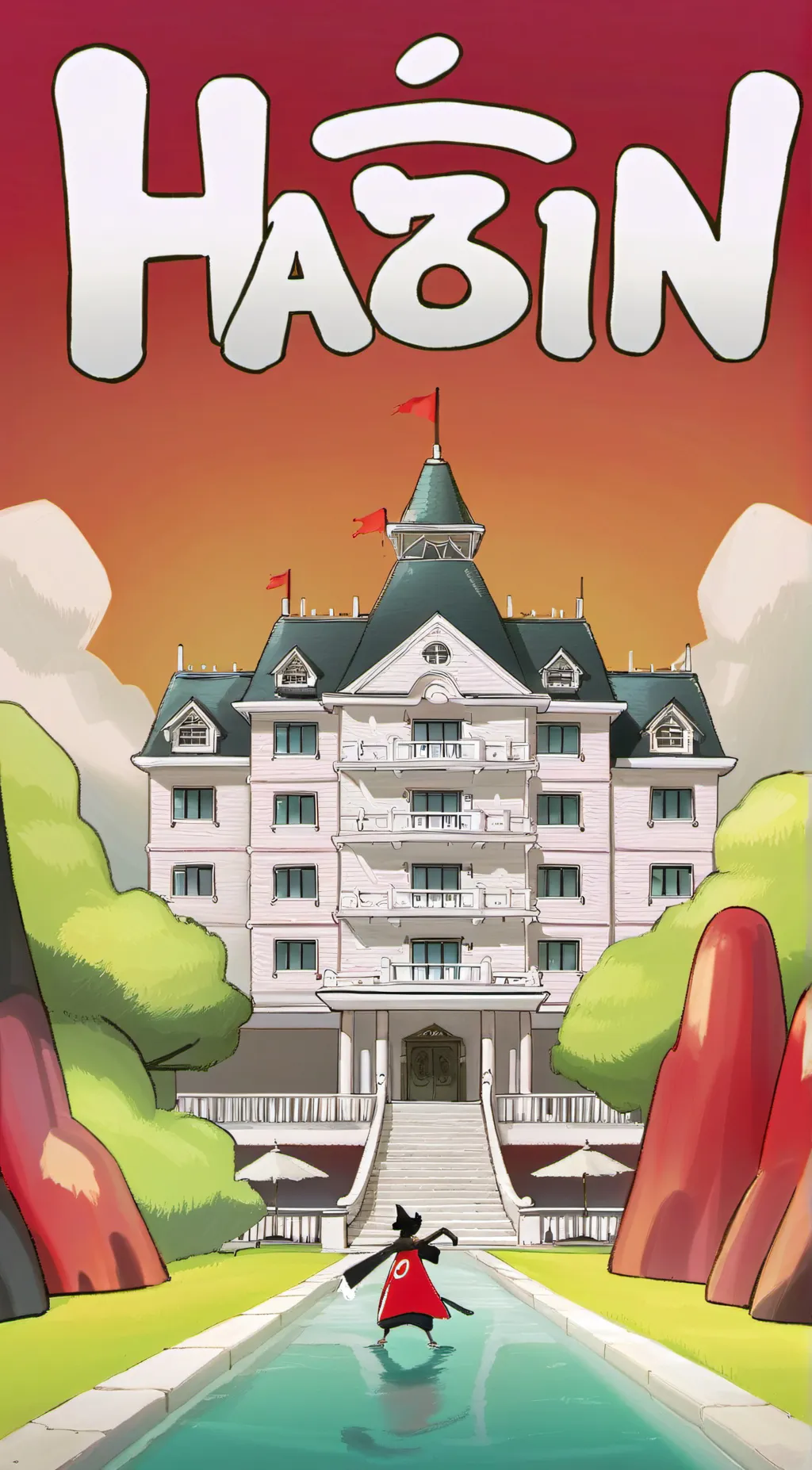 ai character: Hazbin Christmas! background