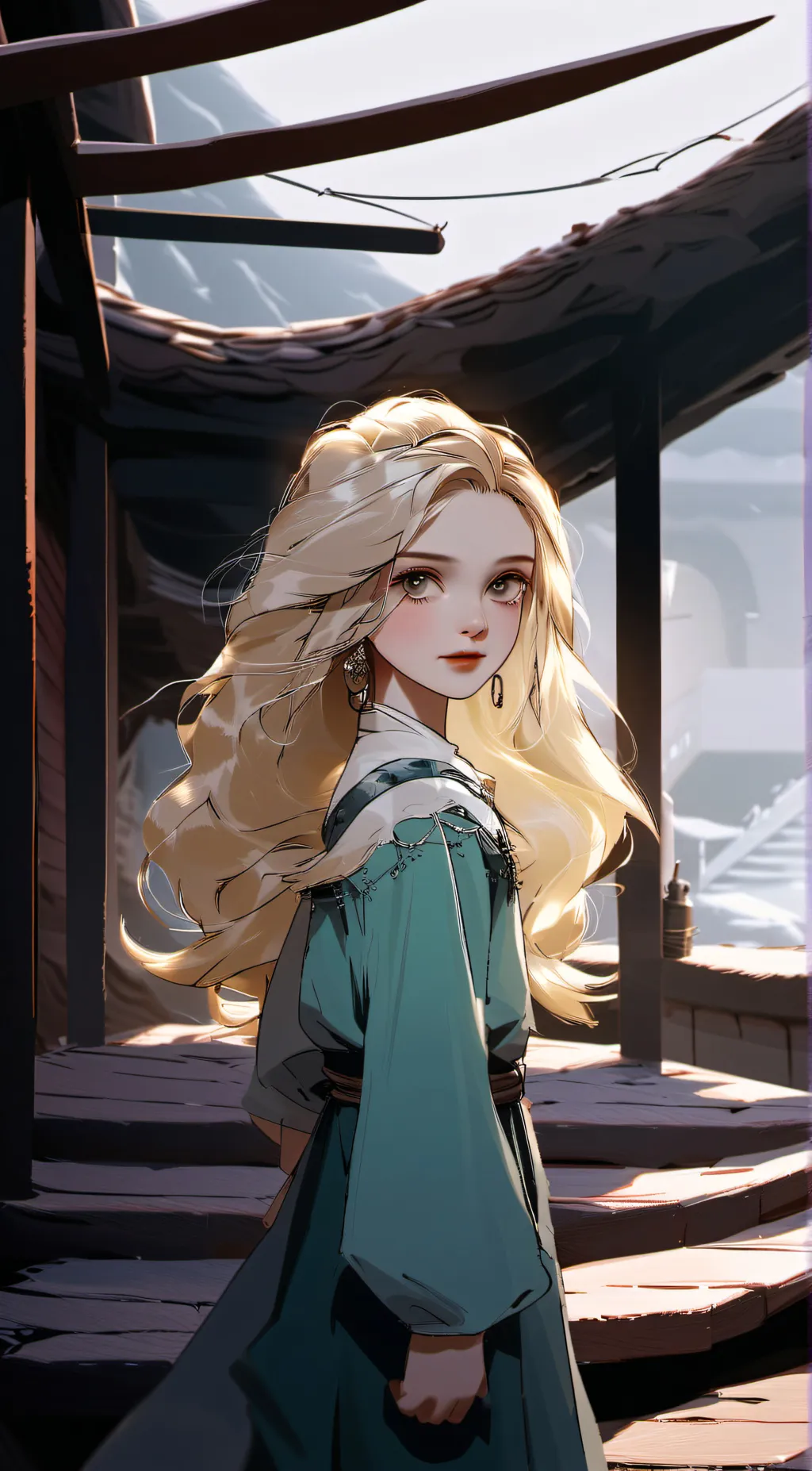 ai character: Violet🤑 background