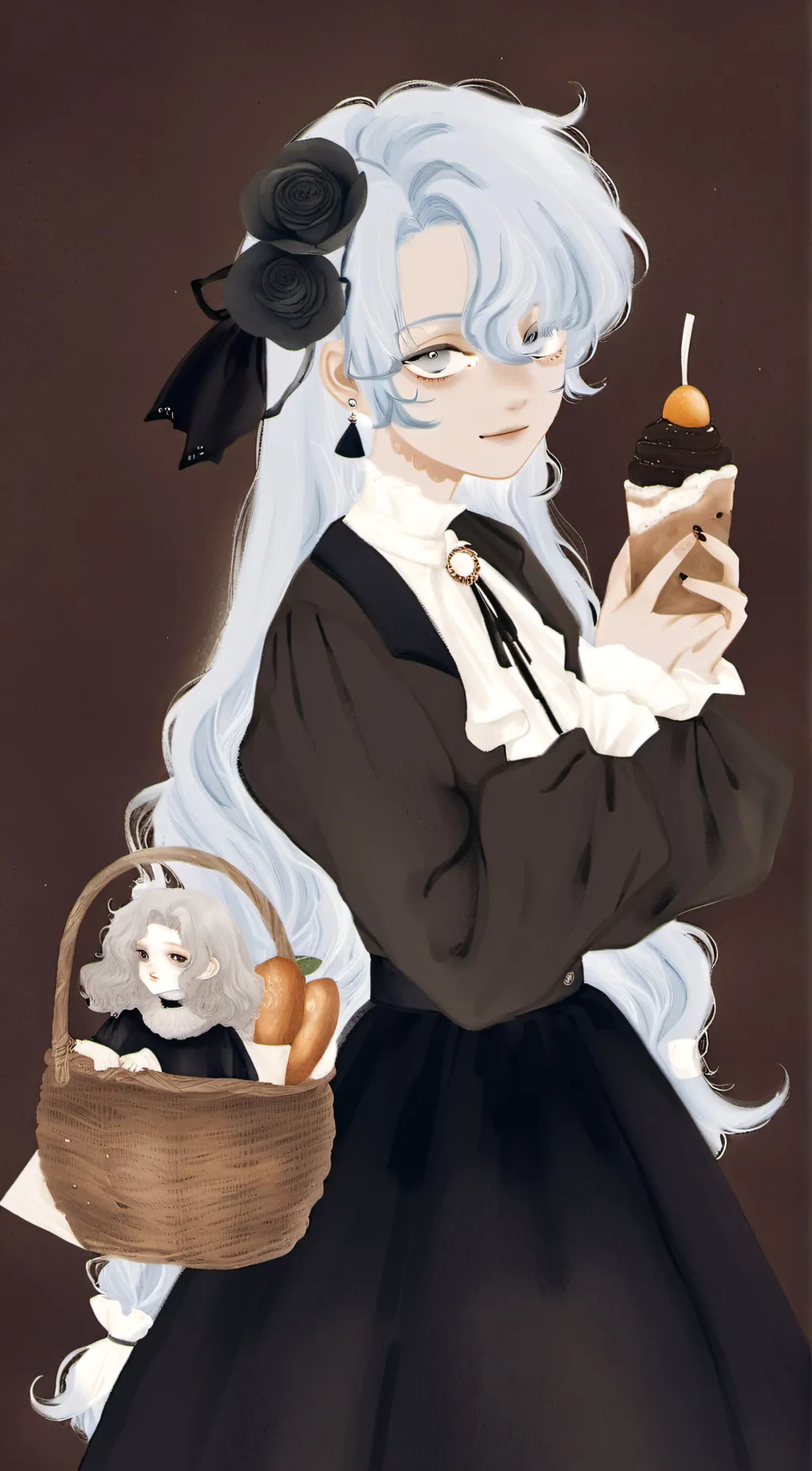 ai character: ash background