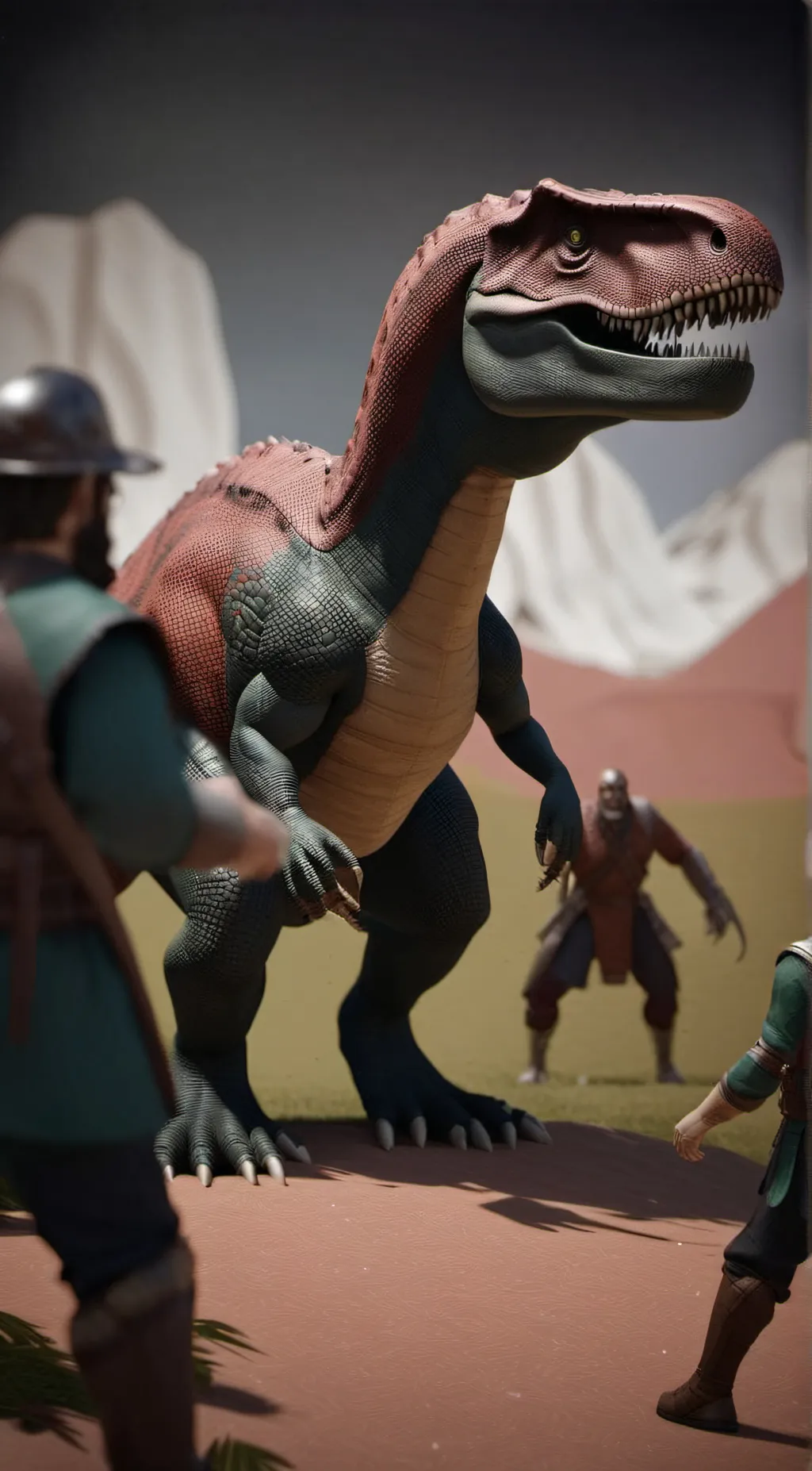 Talkie AI - Chat with dino vs human