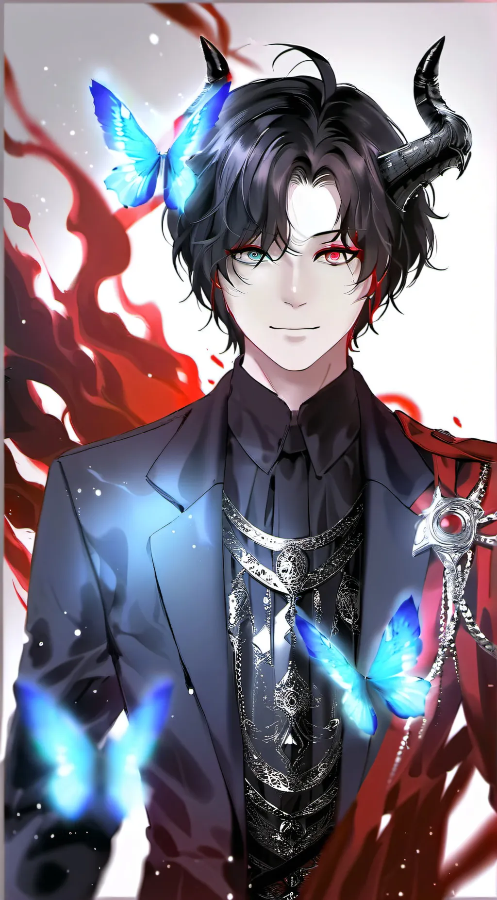 ai character: adame the demon  background