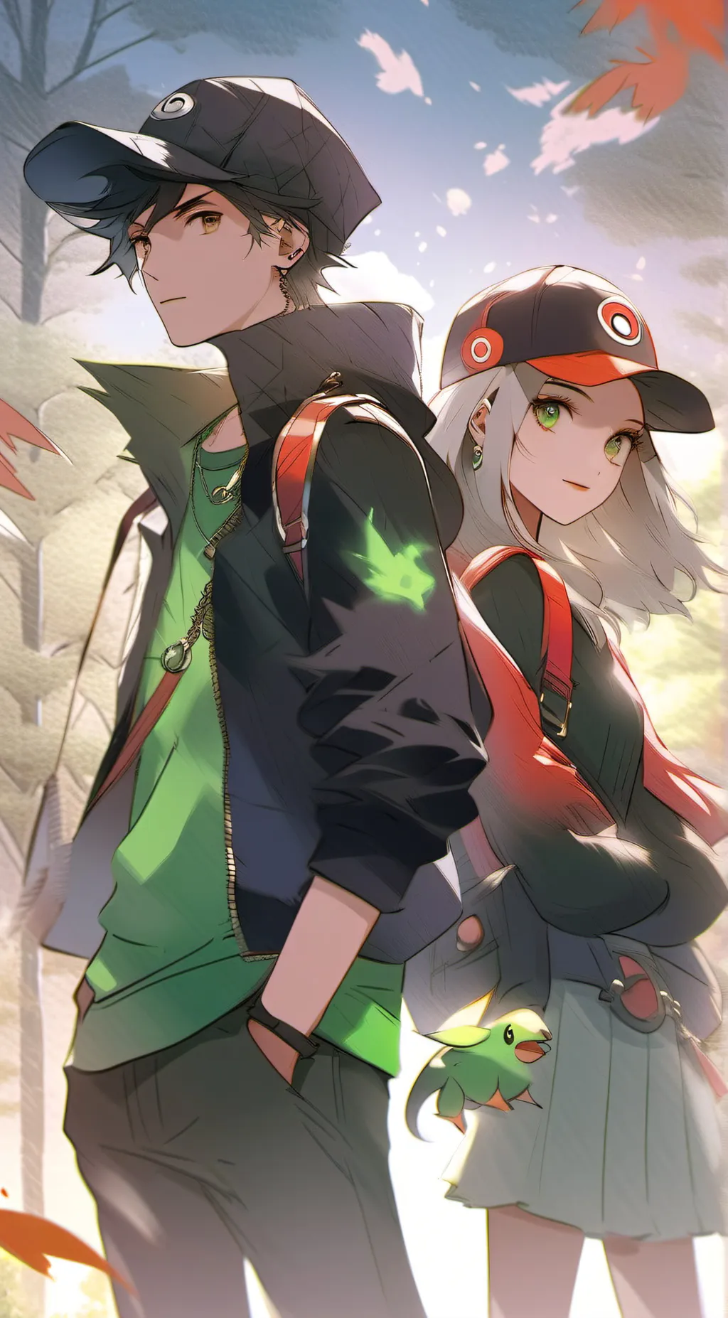 ai character: Michael And pollen background