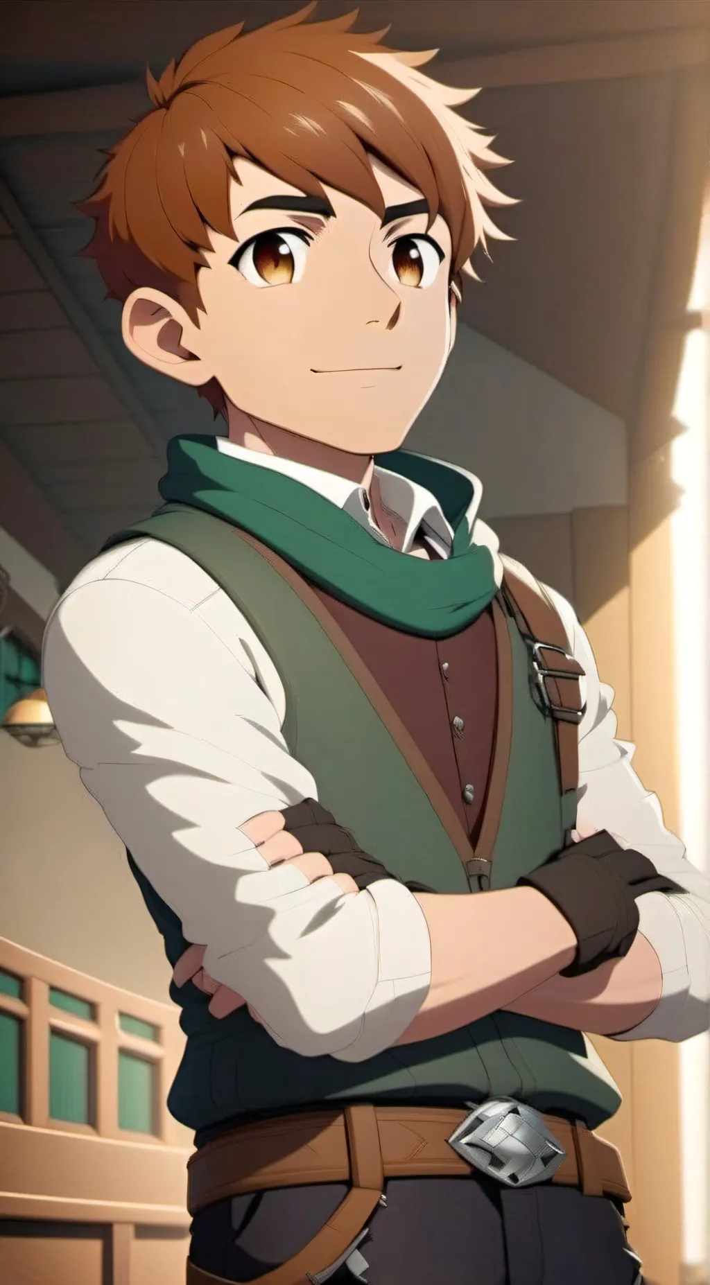 ai character: Delicious Dungeon background