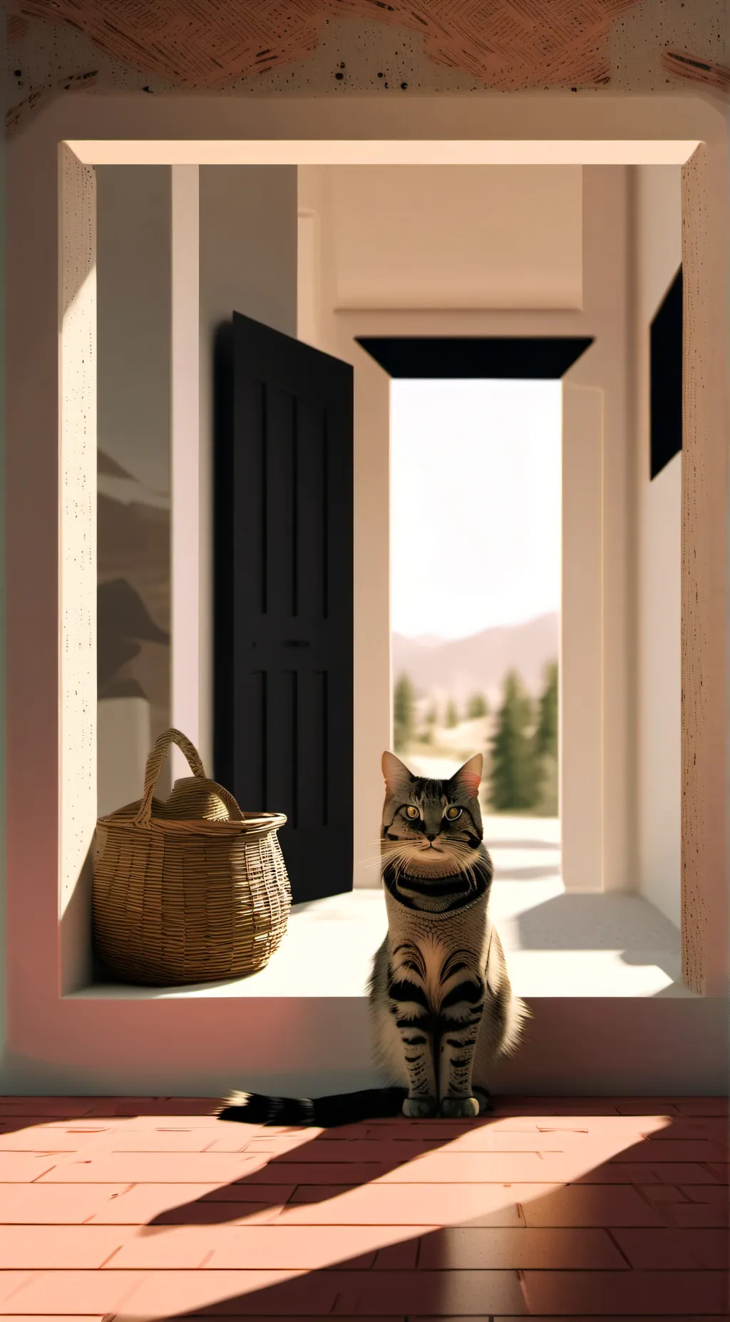 ai character: Cat background