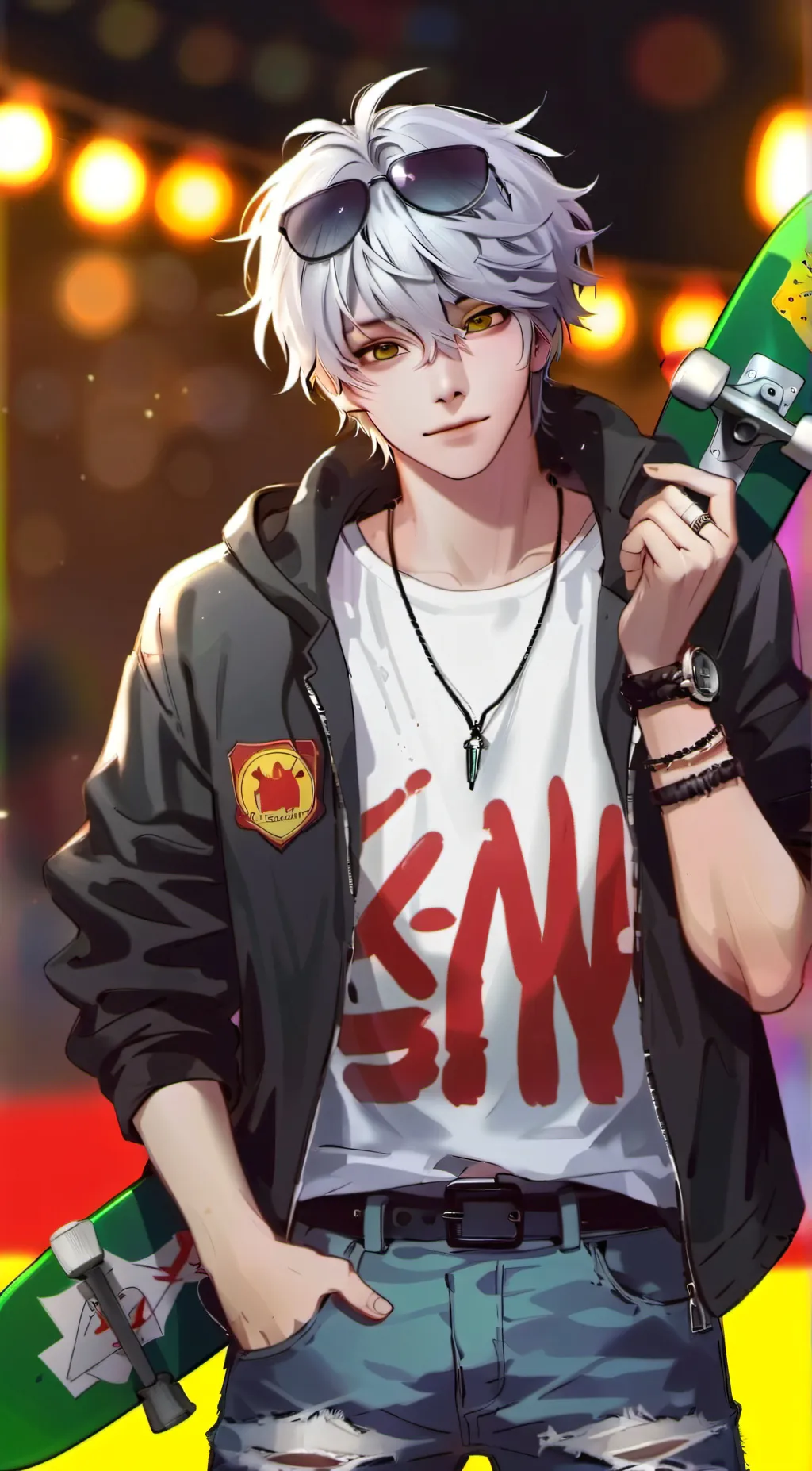 ai character: ☆mason☆ background