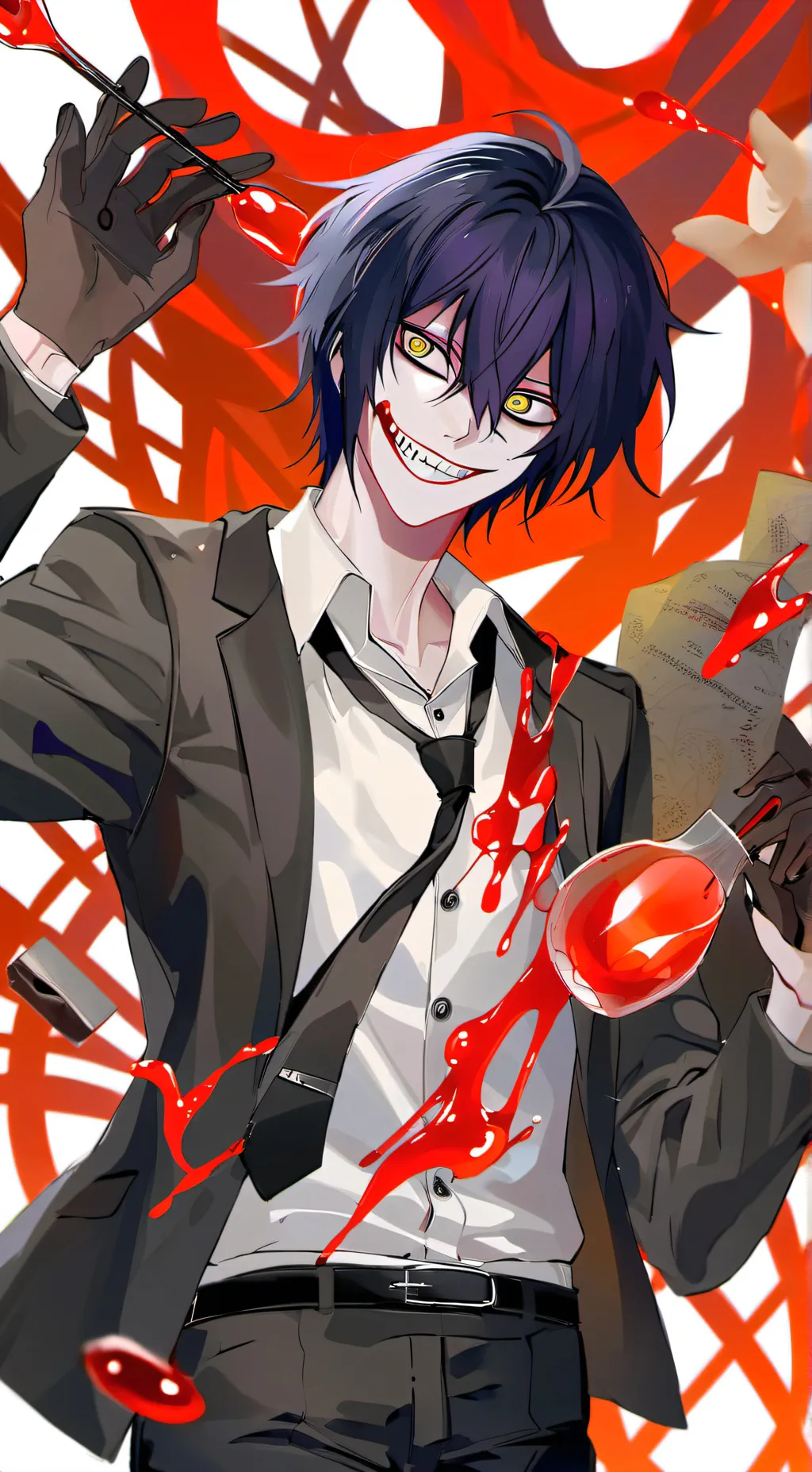 ai character: jeff the killer  background