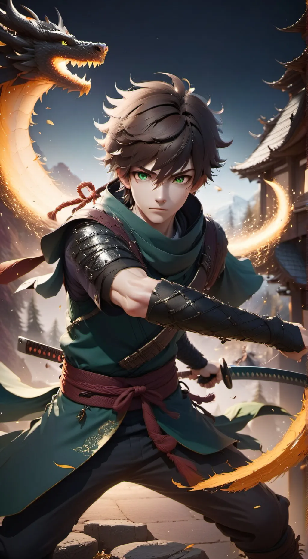 ai character: Ethan. background