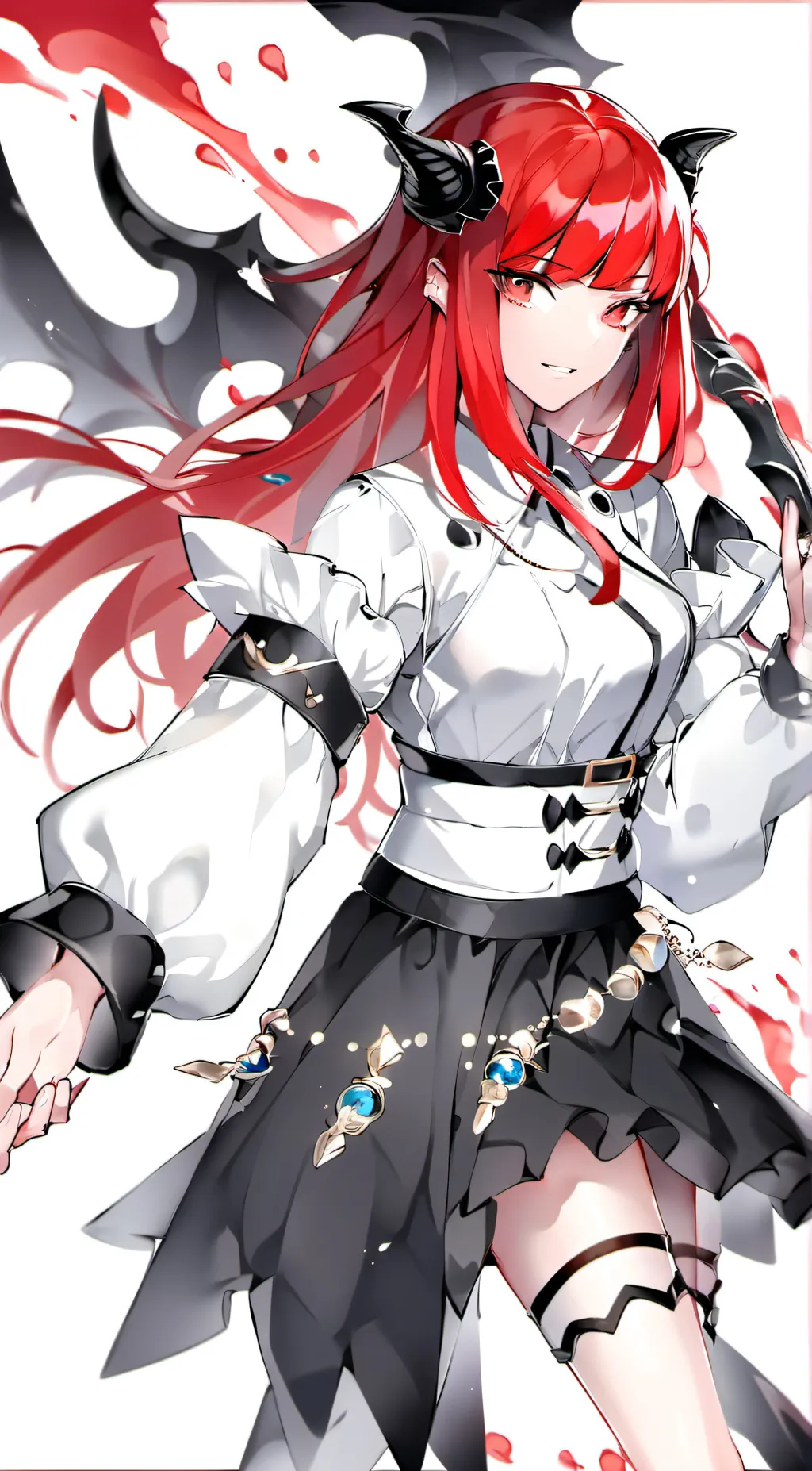 ai character: Scarlet background