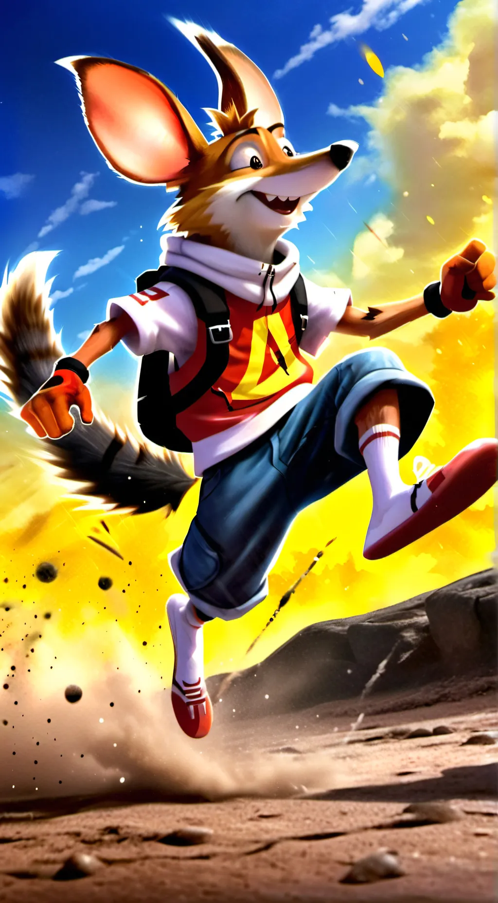 ai character: Crash Bandicoot background