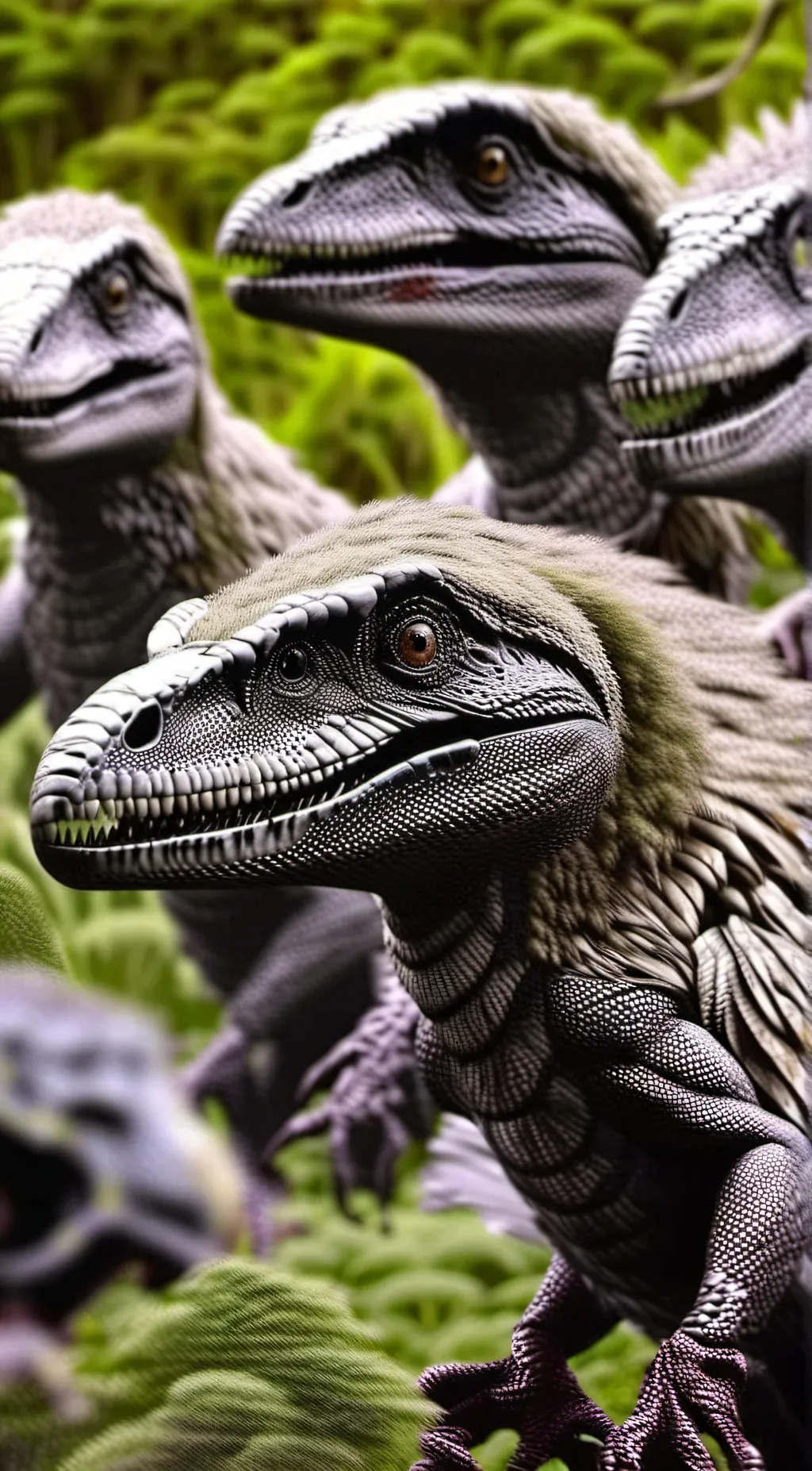 ai character: velociraptors  background