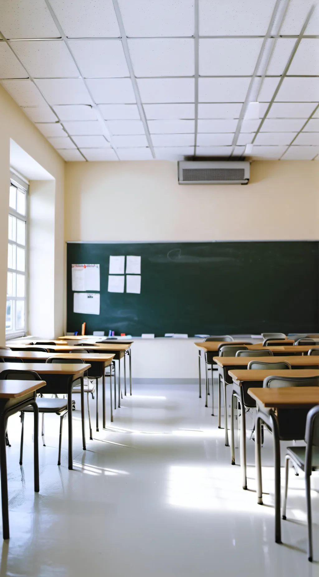 ai character: grade 3 classroom background