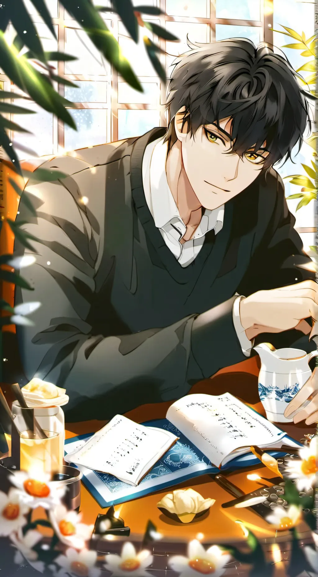 ai character: adam  background