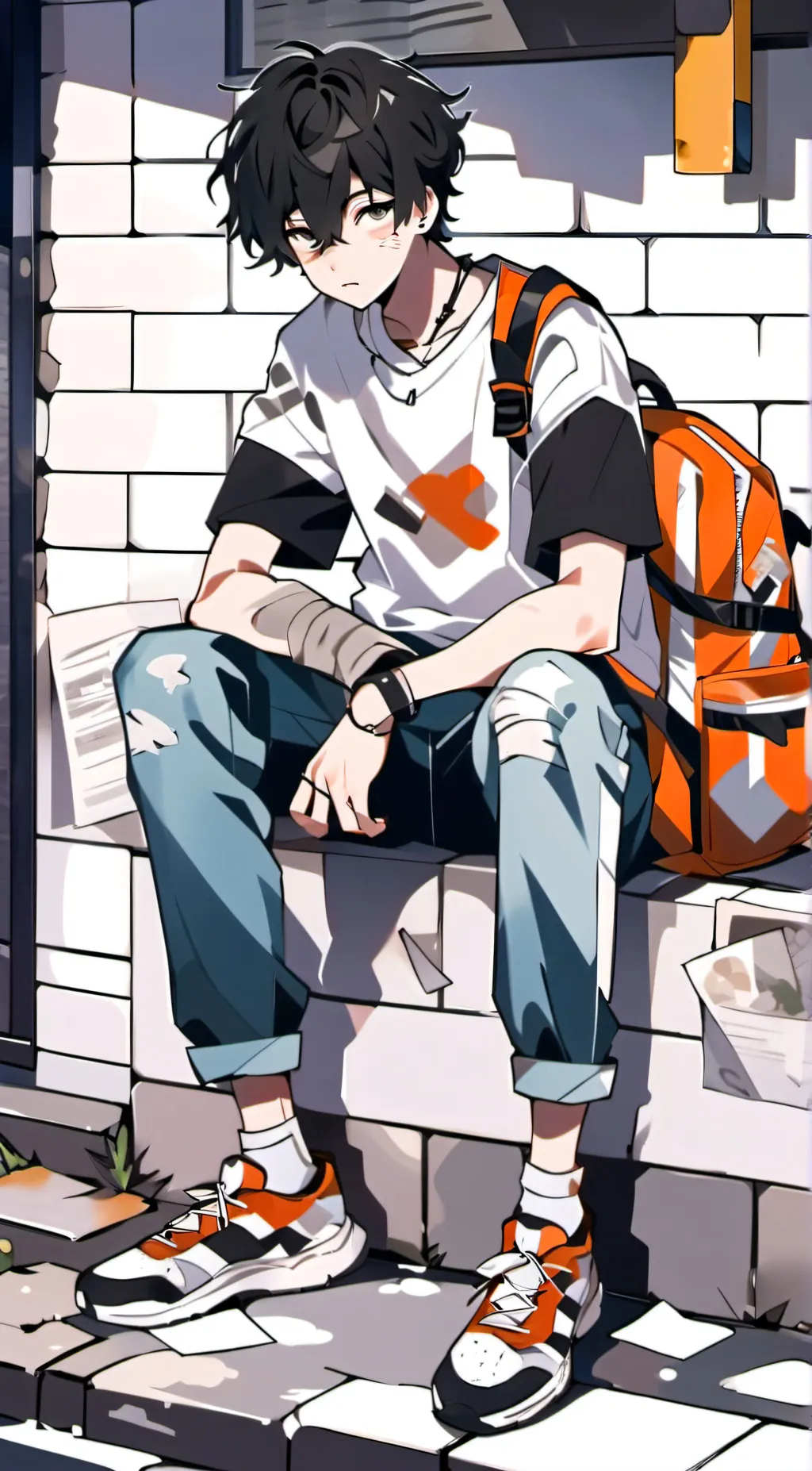 ai character: Leon background