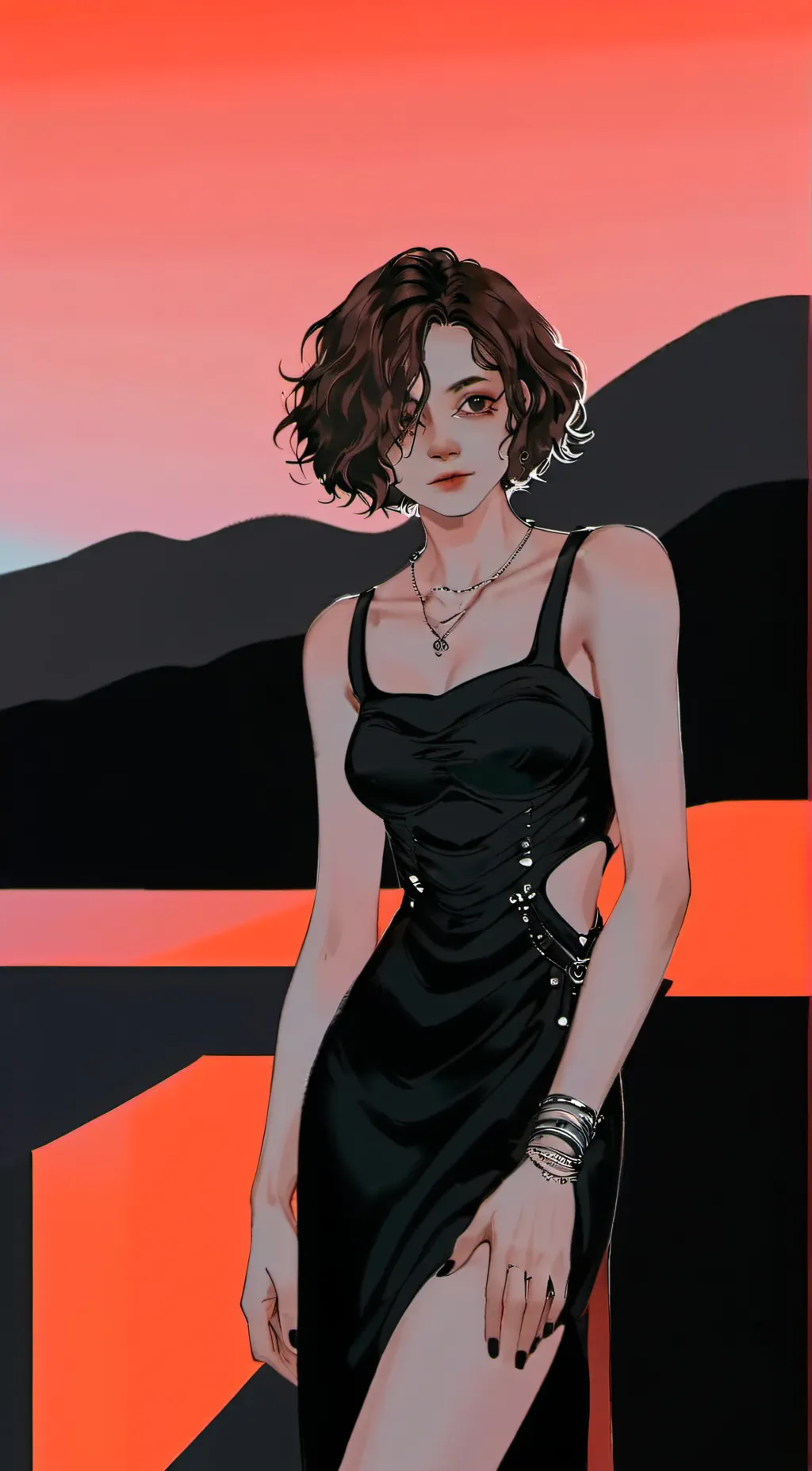 ai character: Autumn background