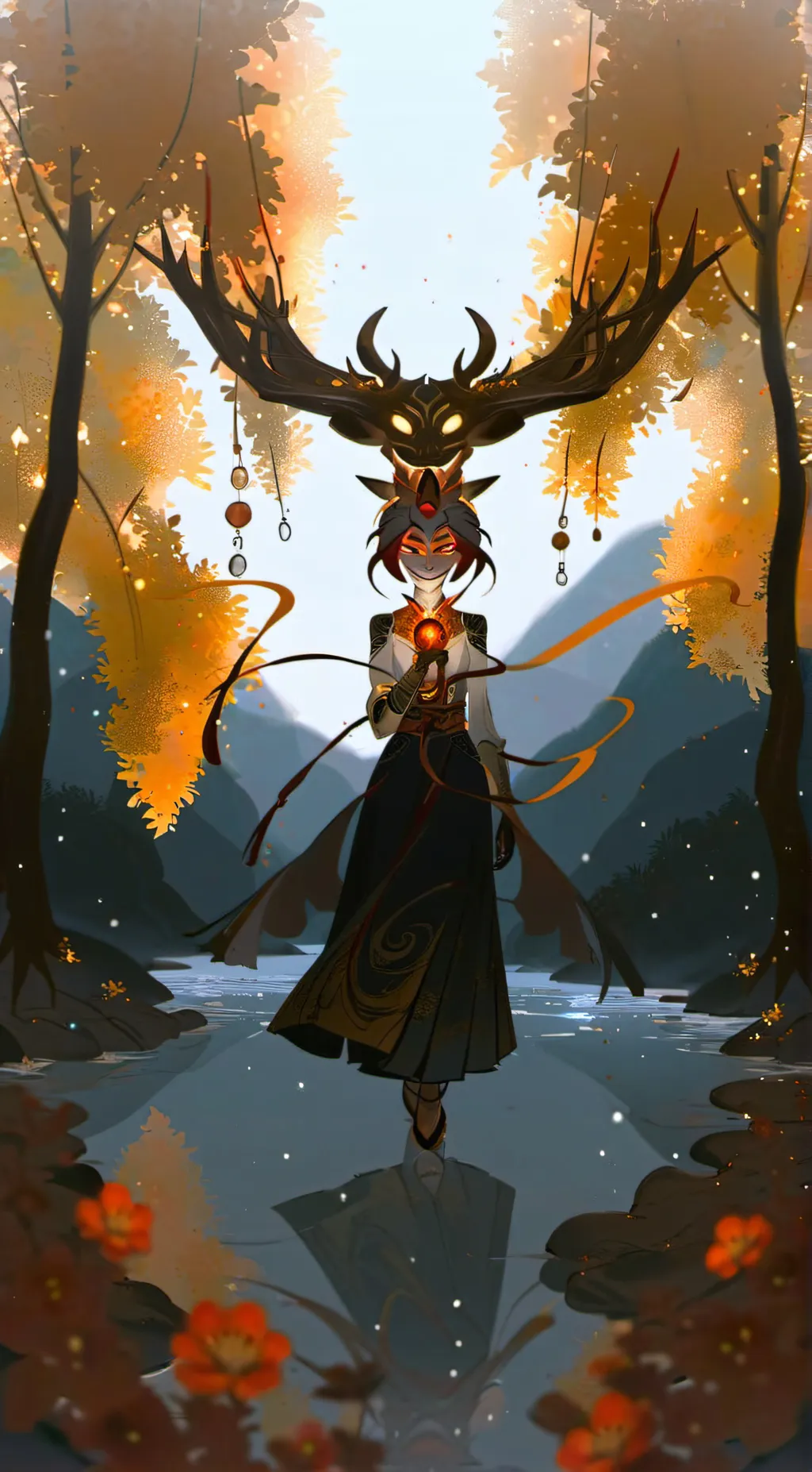 ai character: diff Radioapple background