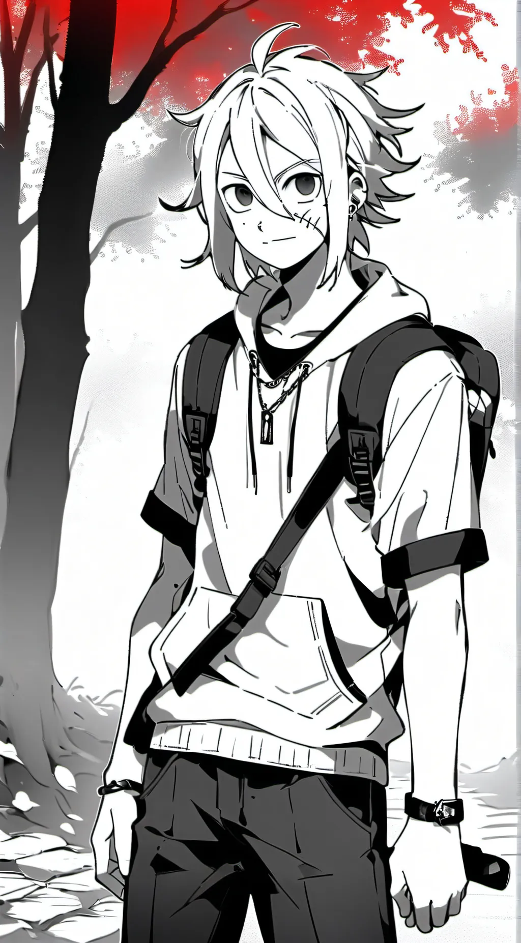 ai character: angry boy Pedro background