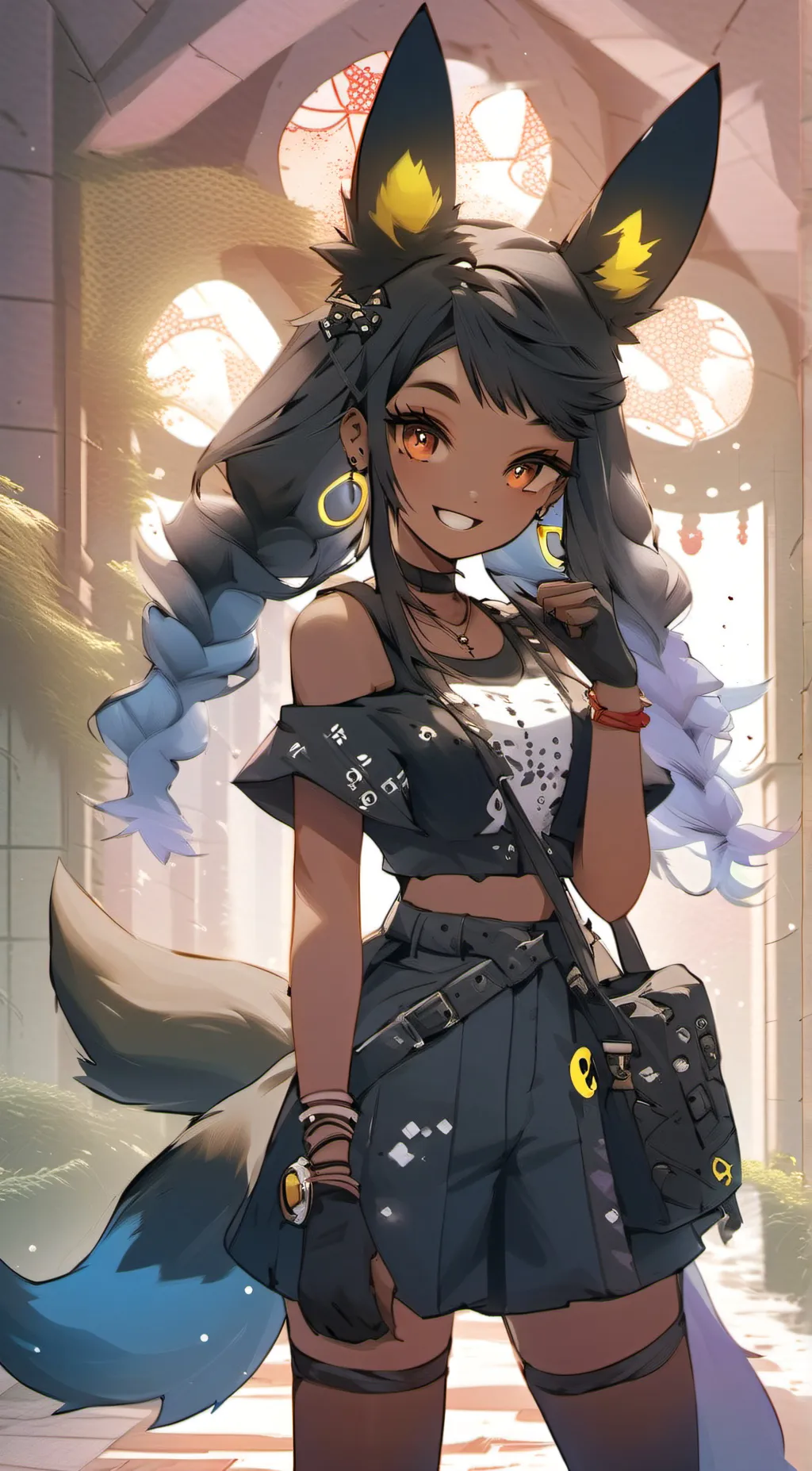 ai character: Foxy background