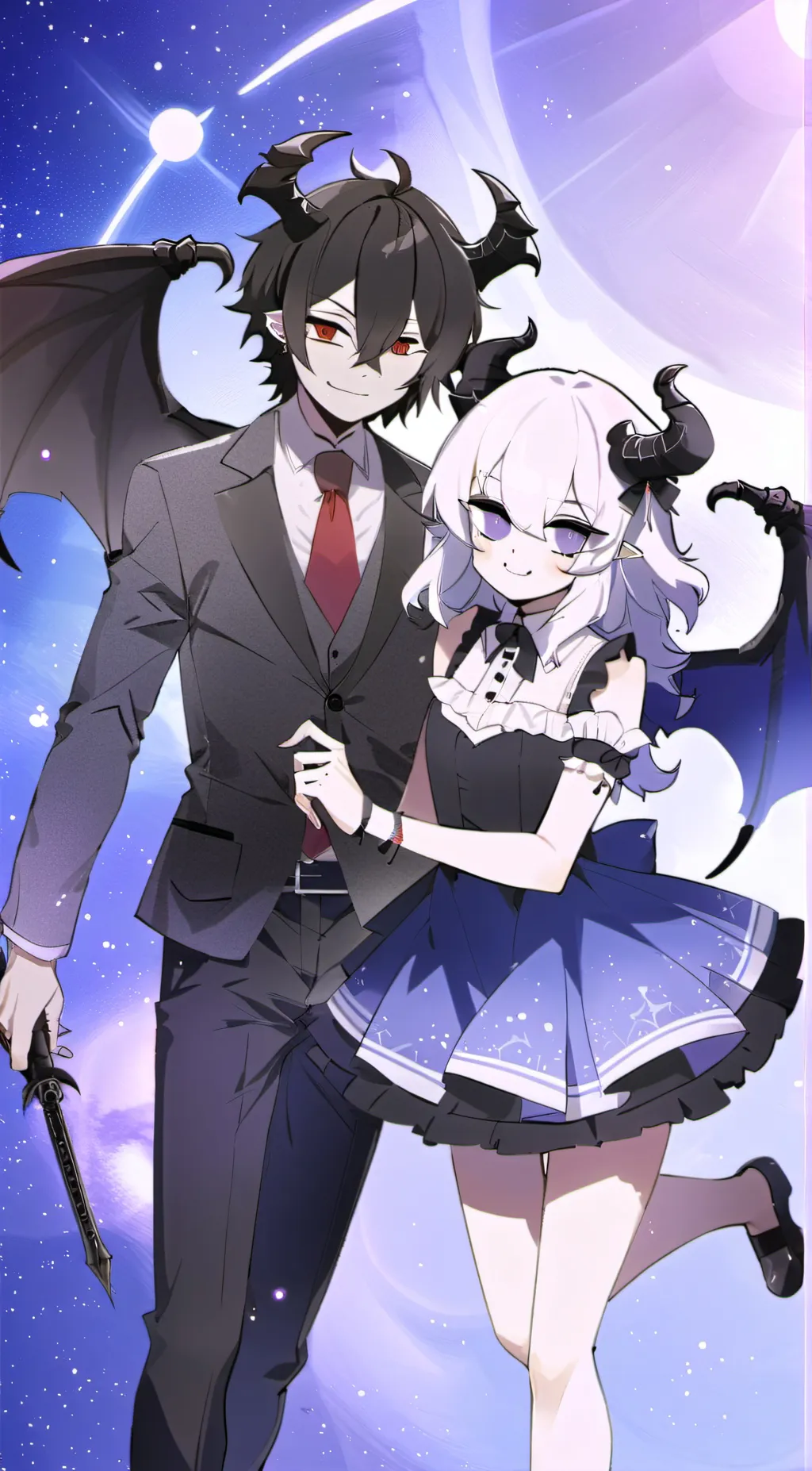 ai character: Selever & Rasavy background