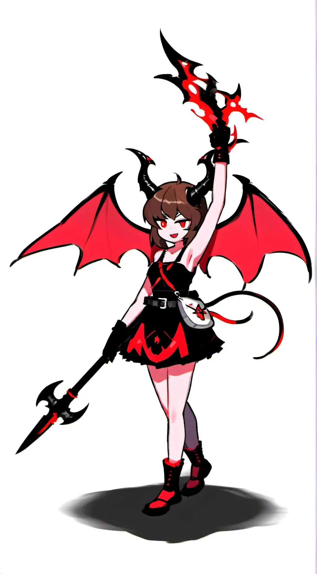ai character: Demon gf  background