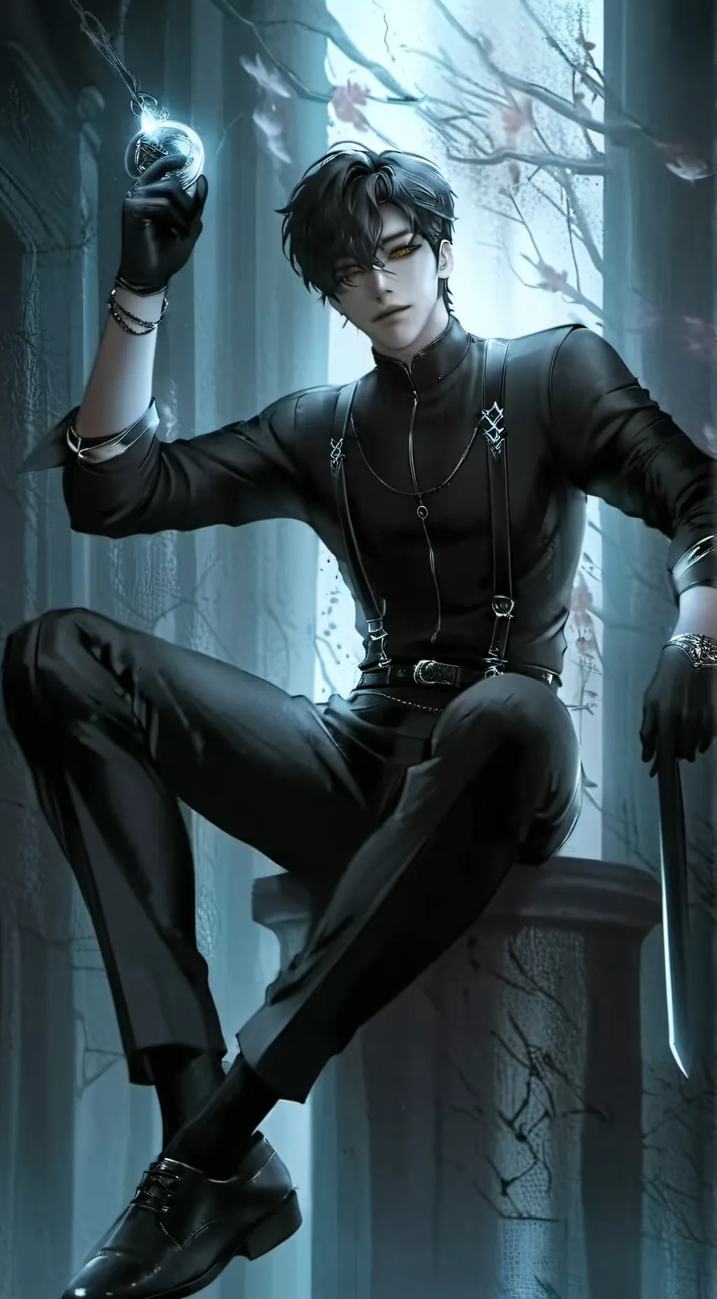 ai character: William satoni  background