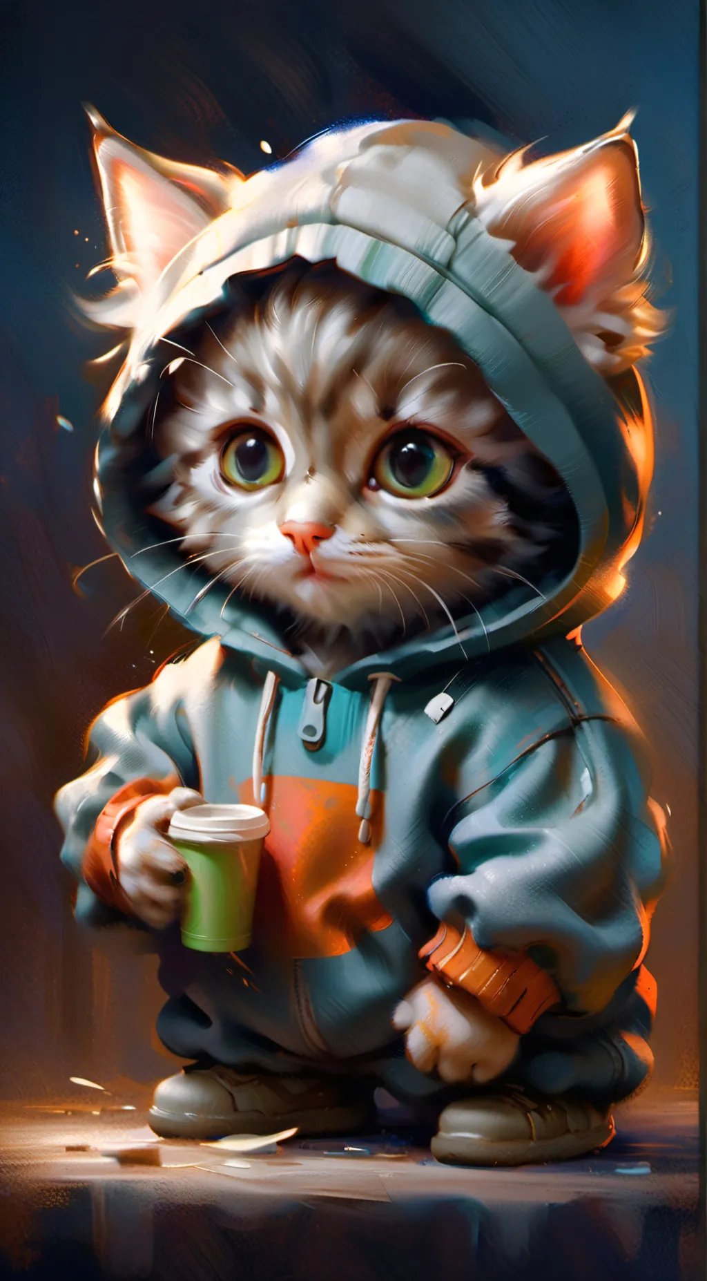 ai character: choco background