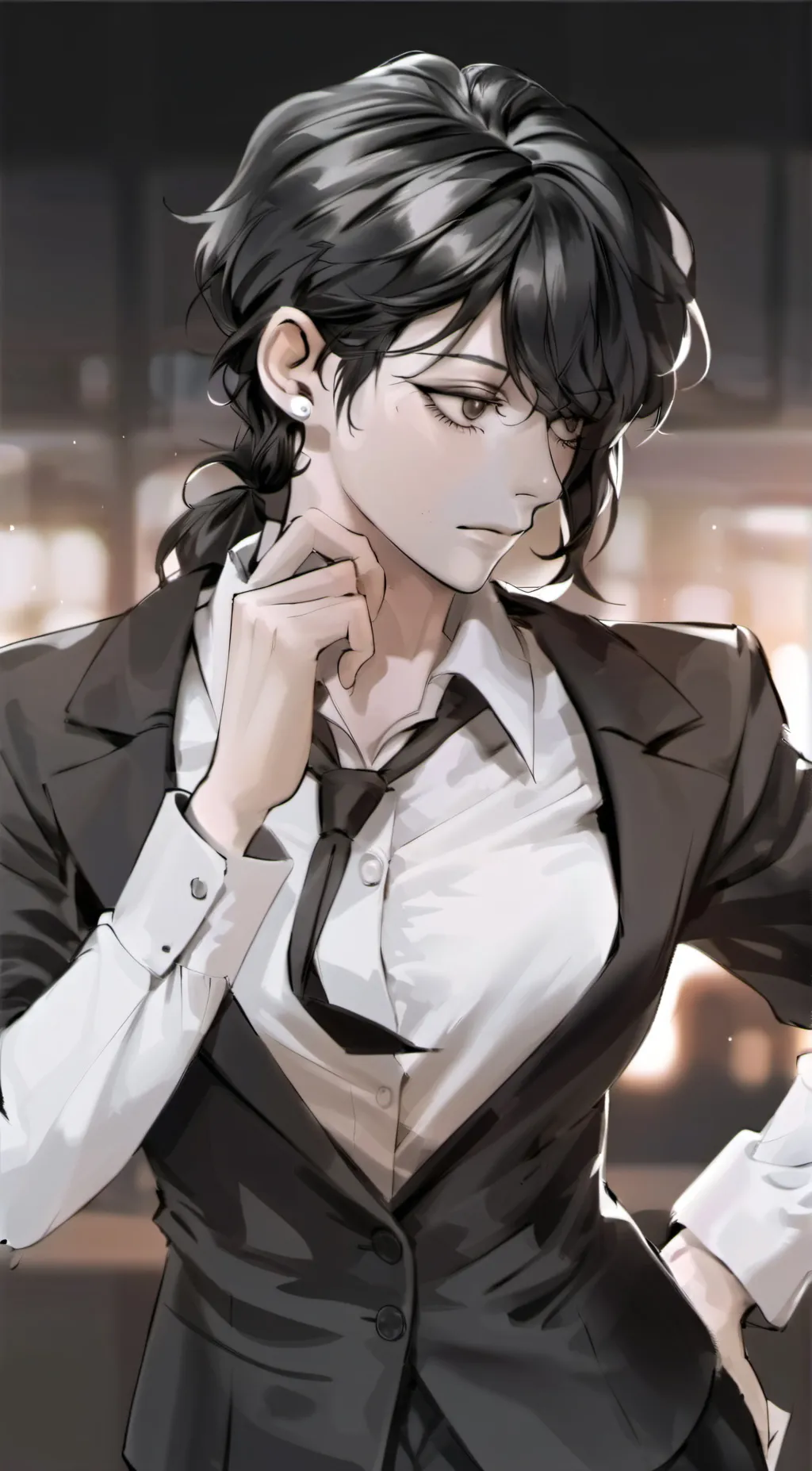 ai character: Crystal jade background