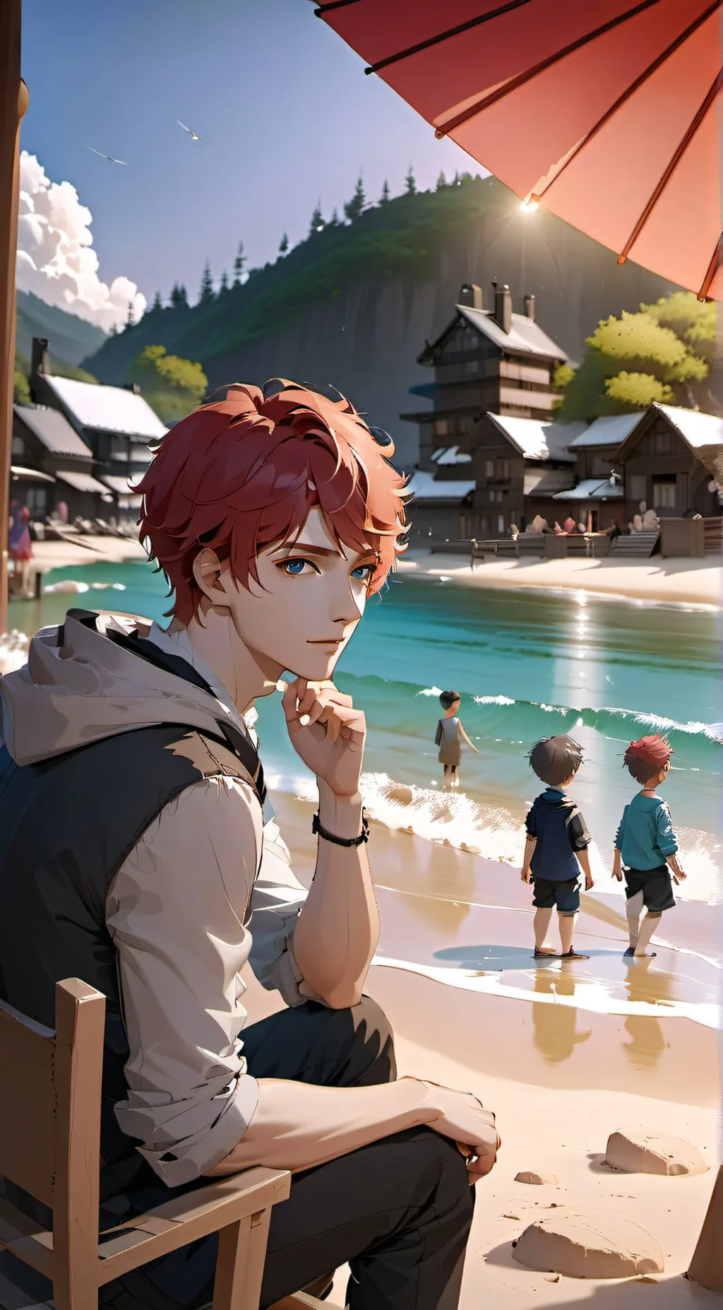 ai character: Cancer ♋️  background