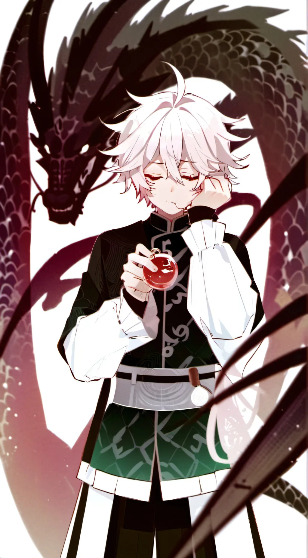 ai character: demon slayer  background