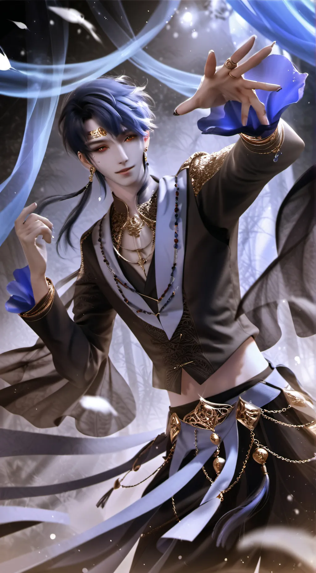 ai character: Kujaku background