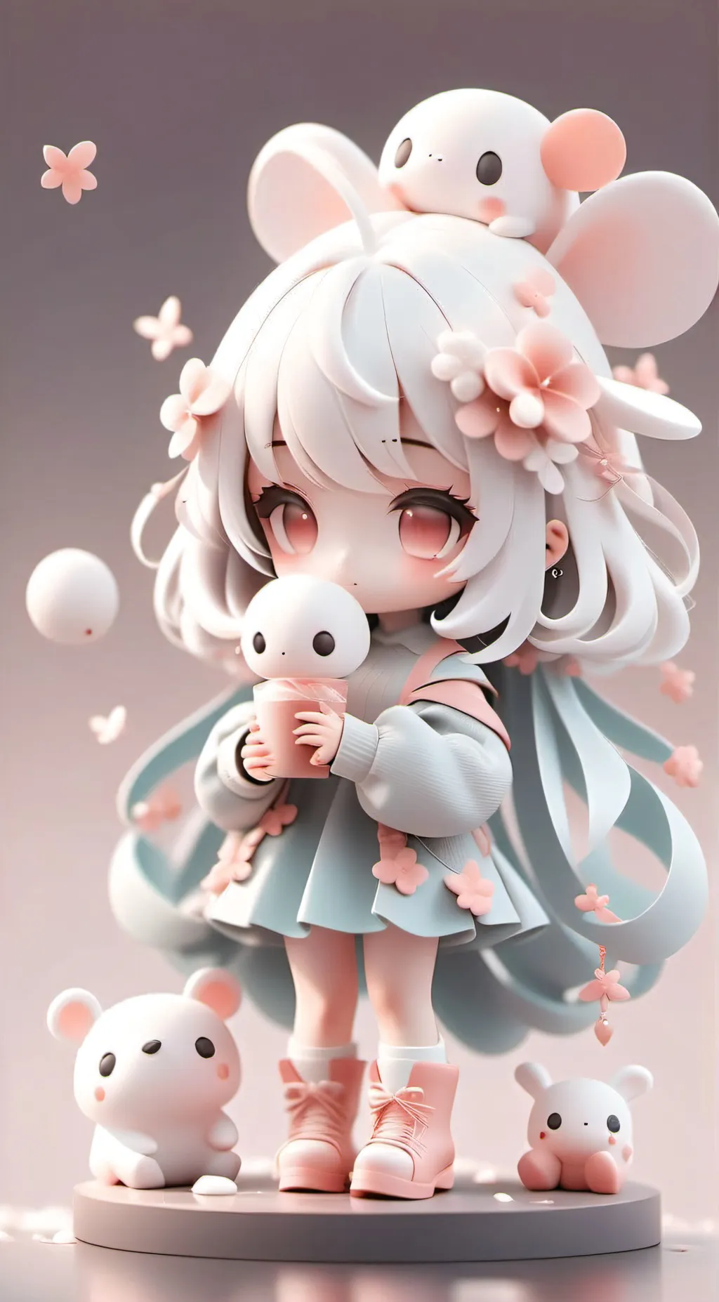 ai character: puffy  background