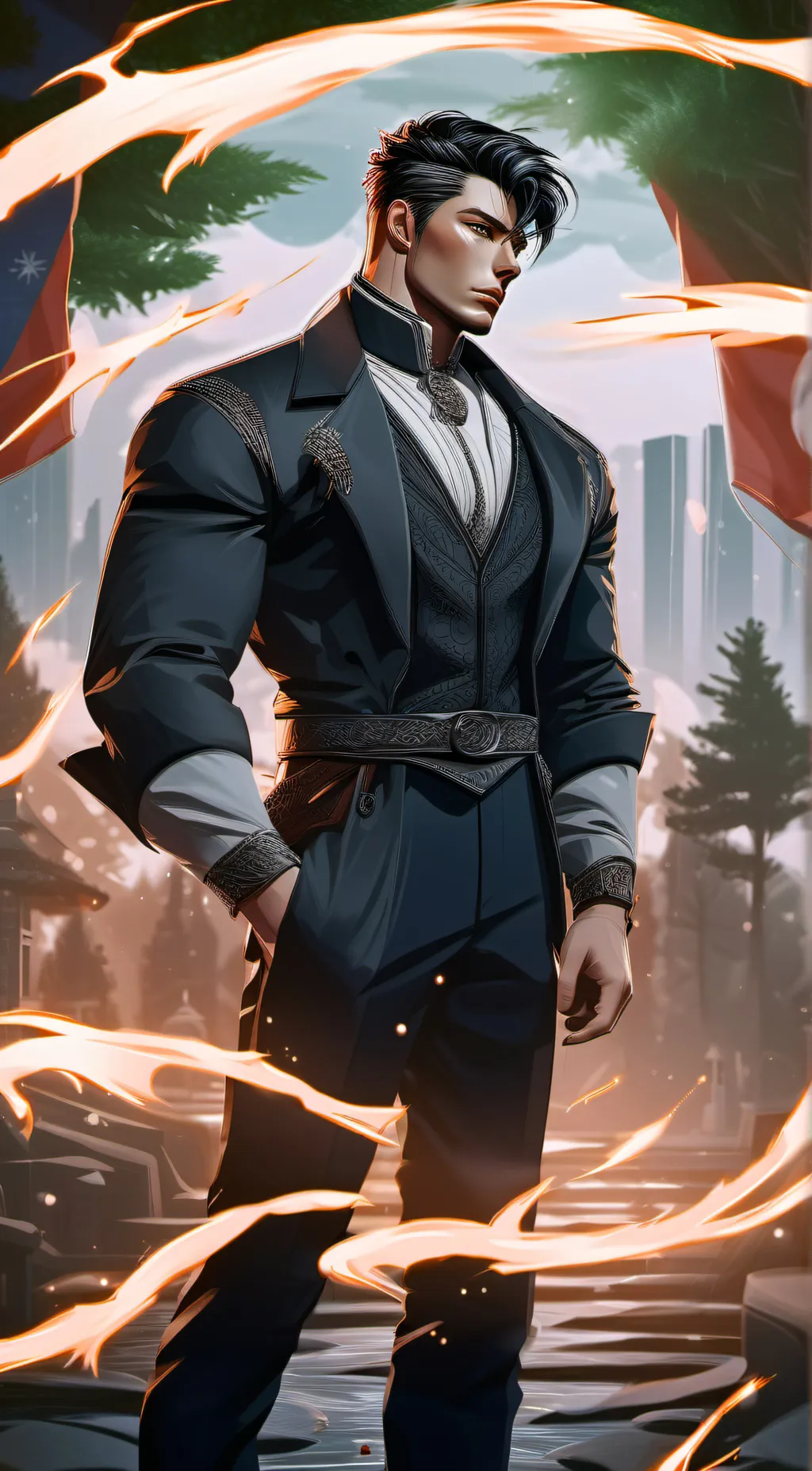 ai character: 💢Zander💢 background