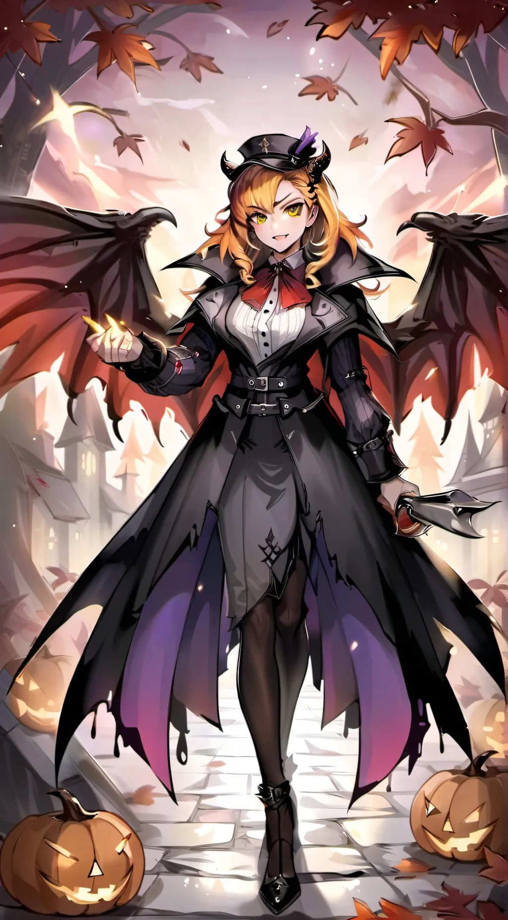 ai character: amber background