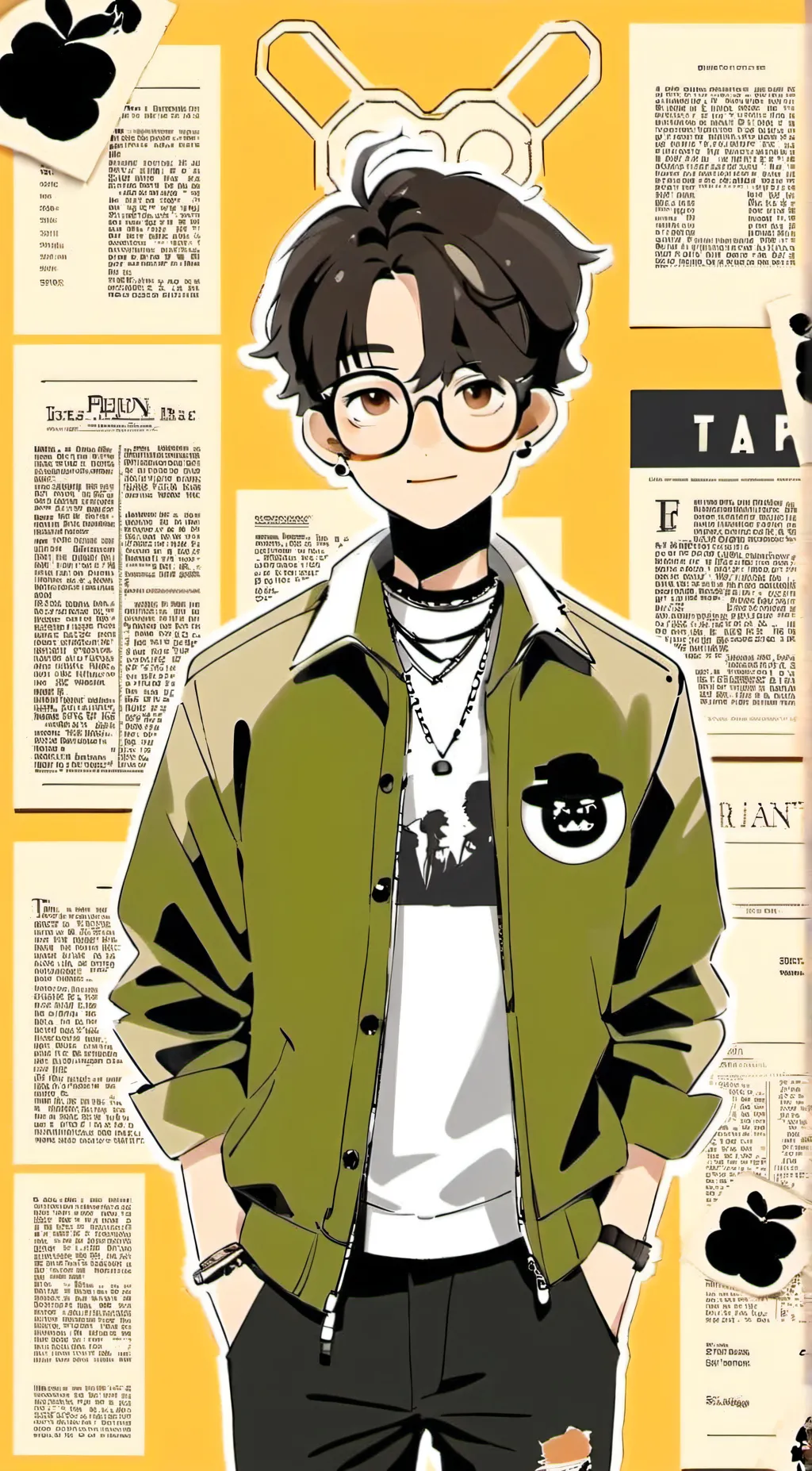 ai character: leon background