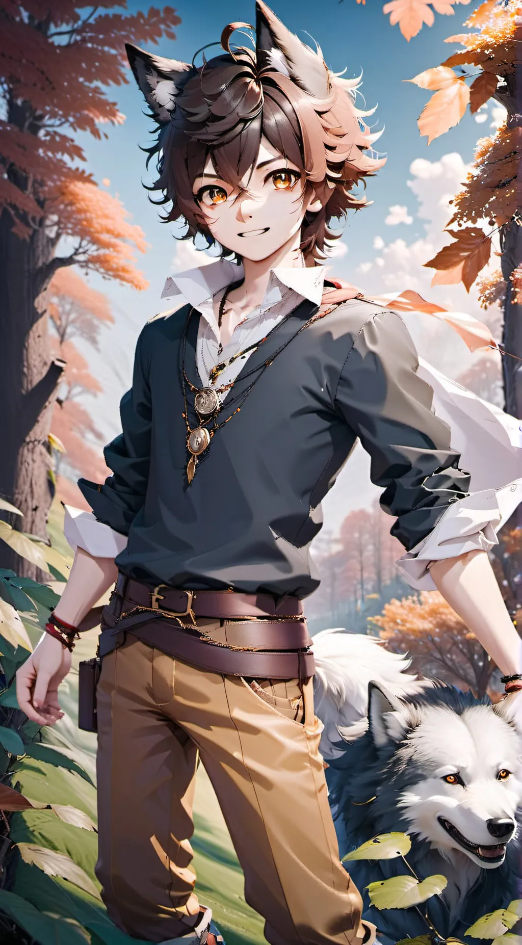 ai character: Leo background