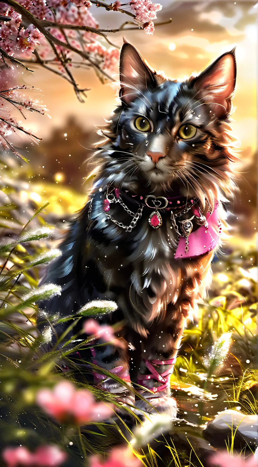 ai character: strawberry merry background