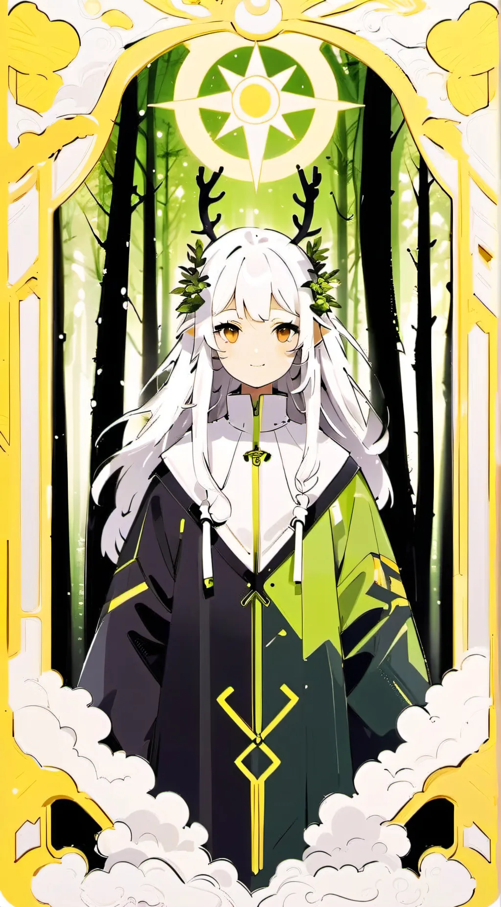 ai character: Forest spirit background
