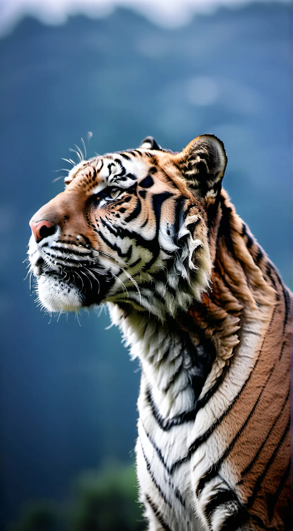 ai character: Tiger of the river background